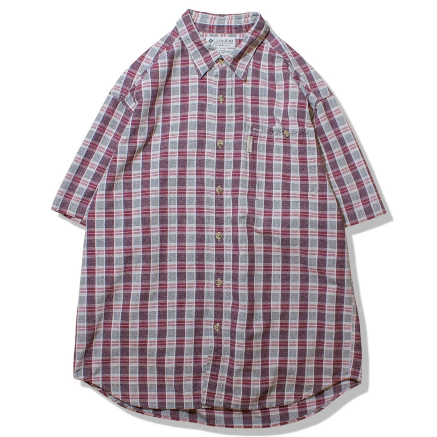 S/S Cotton Check Shirt【M】