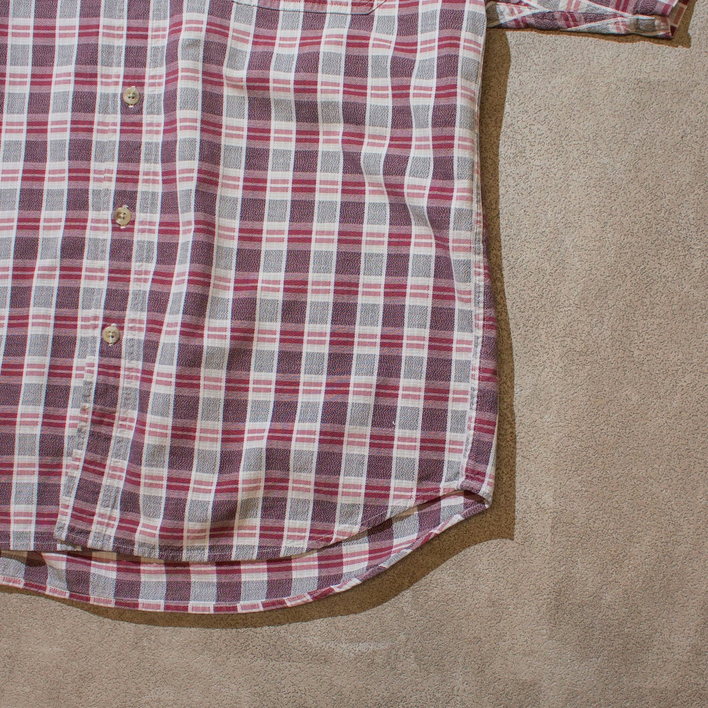 S/S Cotton Check Shirt【M】