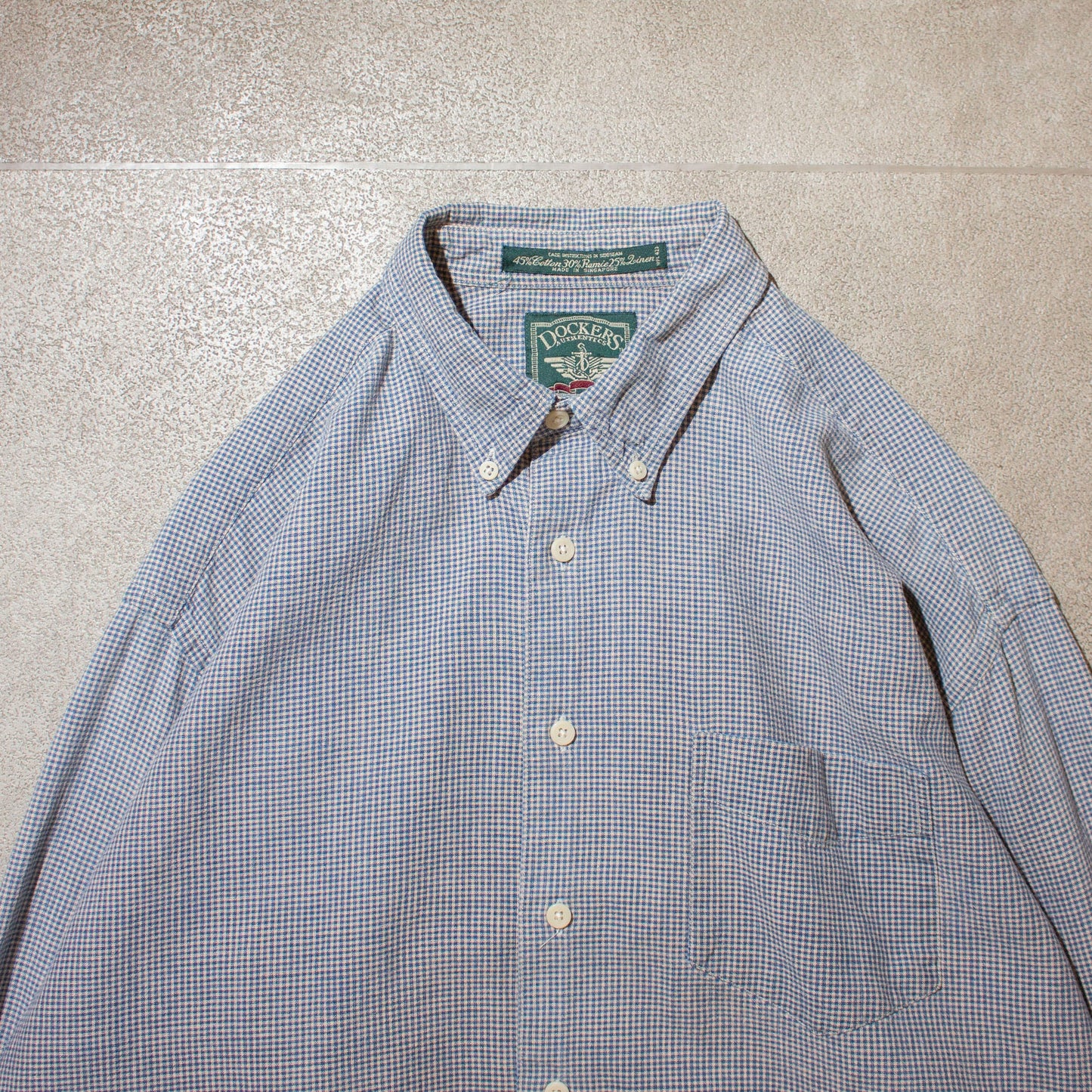 Cotton×Ramie Check Shirt【L】