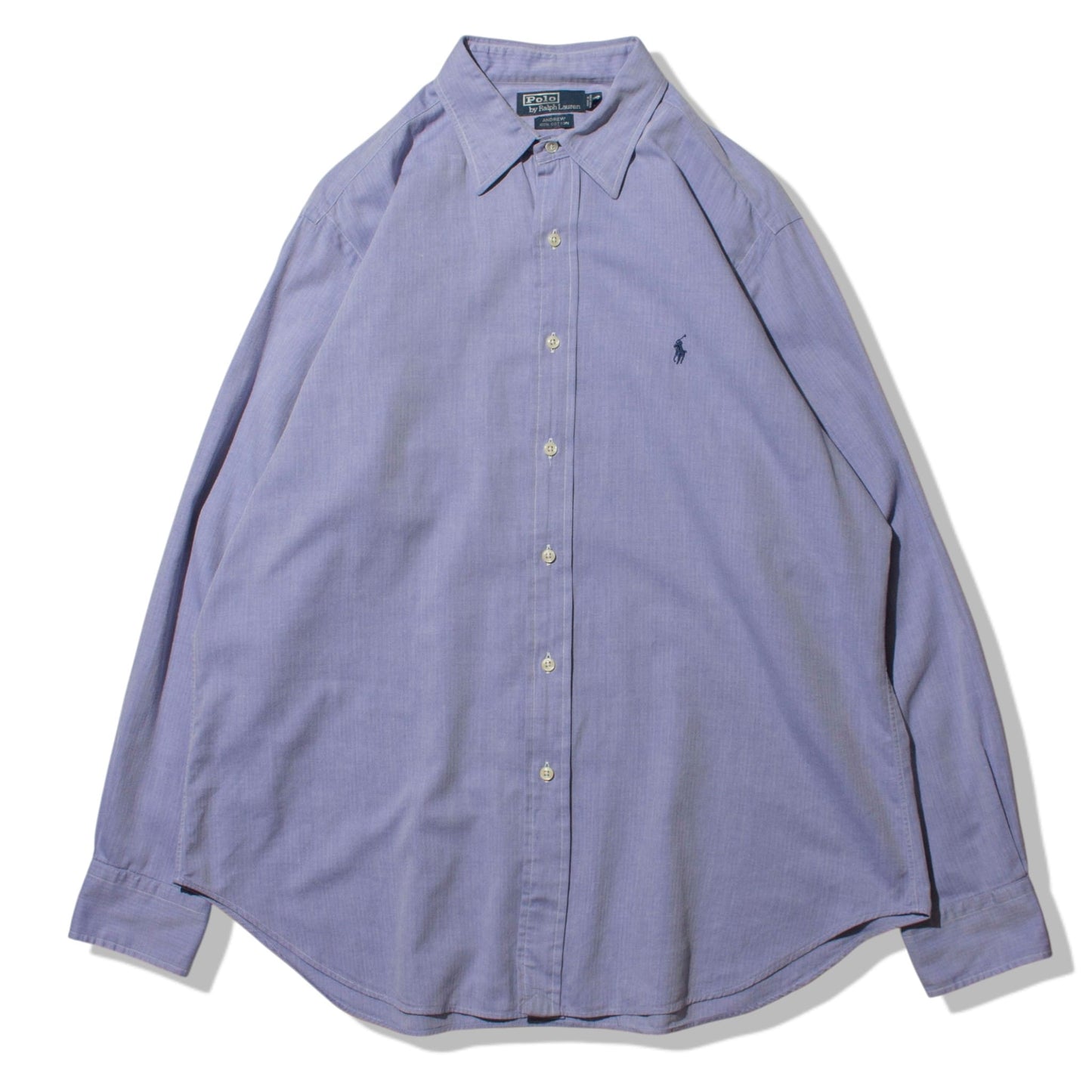 "Andrew" Cotton Herringbone Shirt【About XL】