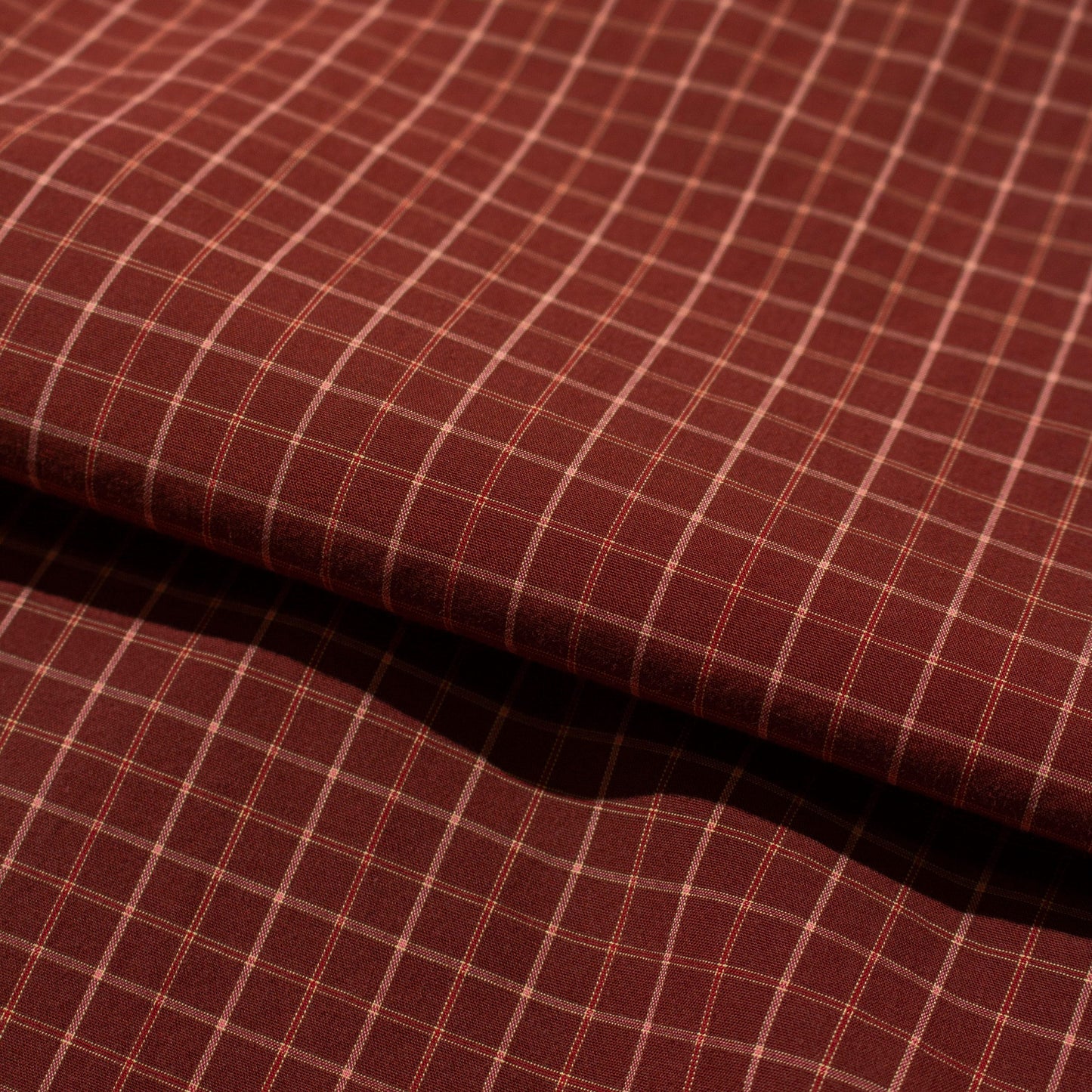 "Relaxed Fit" Cotton Check Shirt【M】
