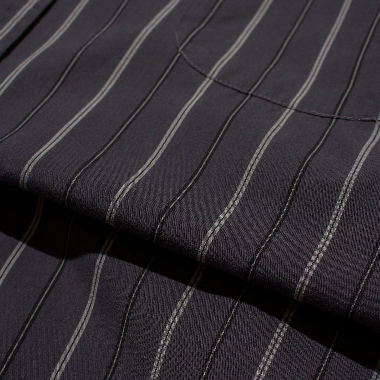Cotton×Polyester Stripre Shirt【XL】