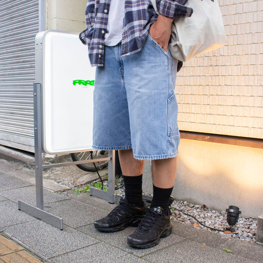 "SILVER TAB" Denim Painter Shorts
