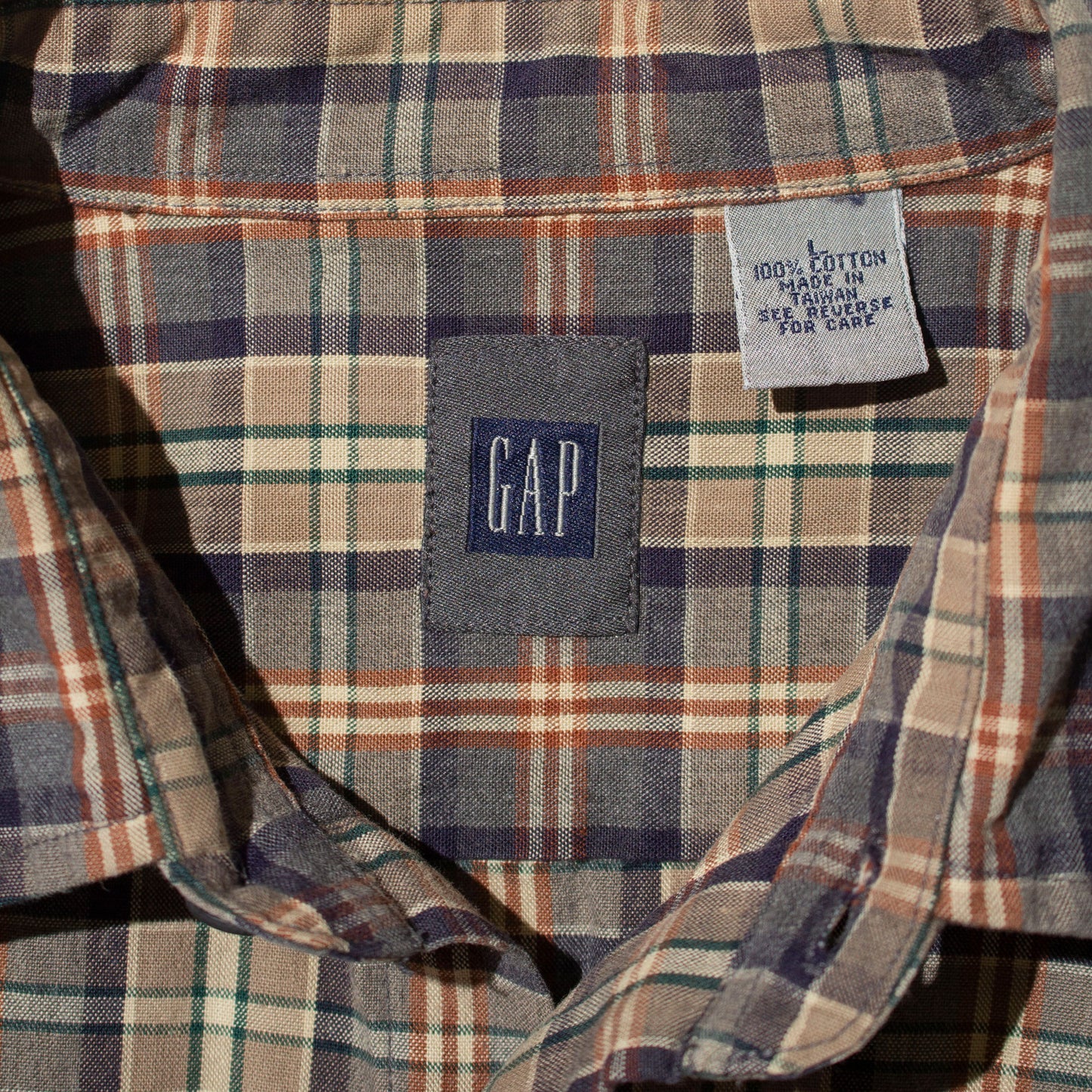 Cotton Check Shirt 【L】