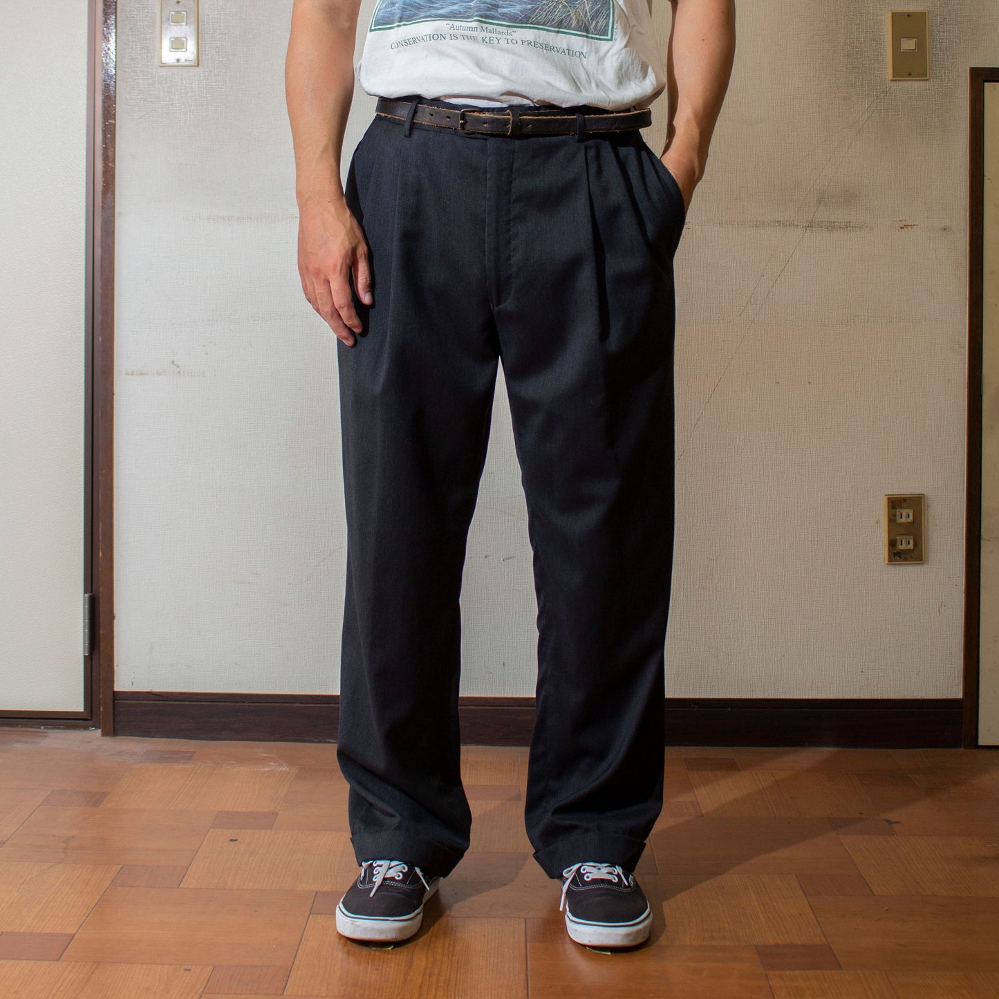 2tuck Wool Slacks【W36×L29】