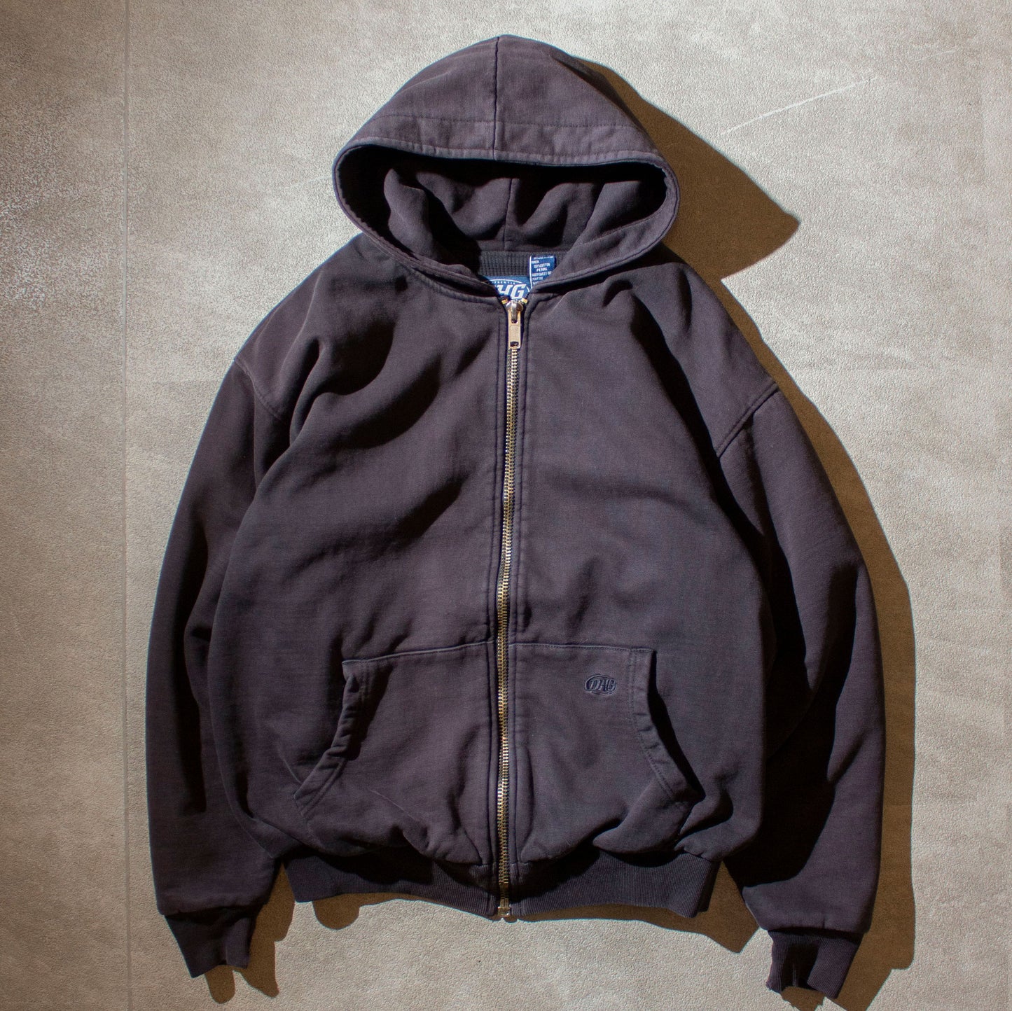 Thermal Linend Zip Up Hoodie