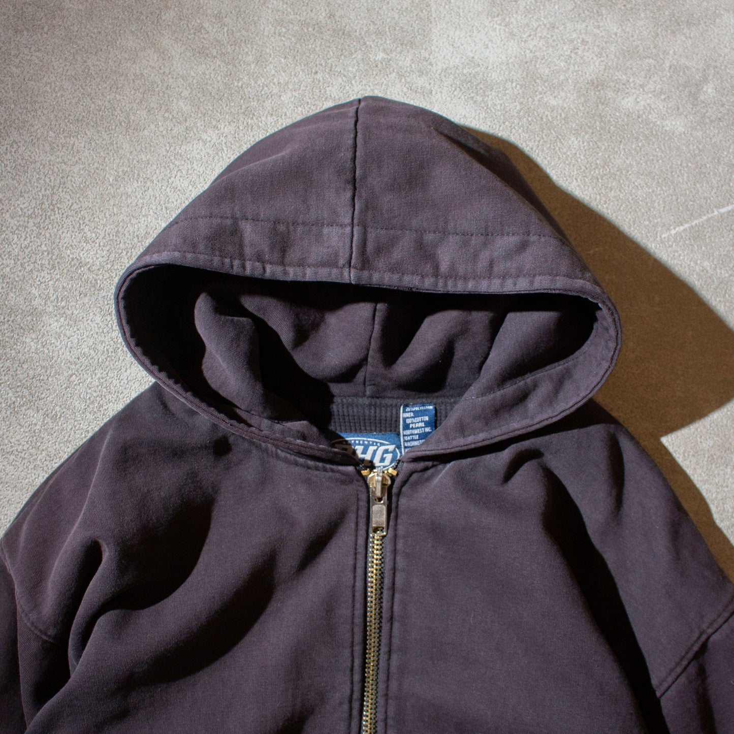 Thermal Linend Zip Up Hoodie