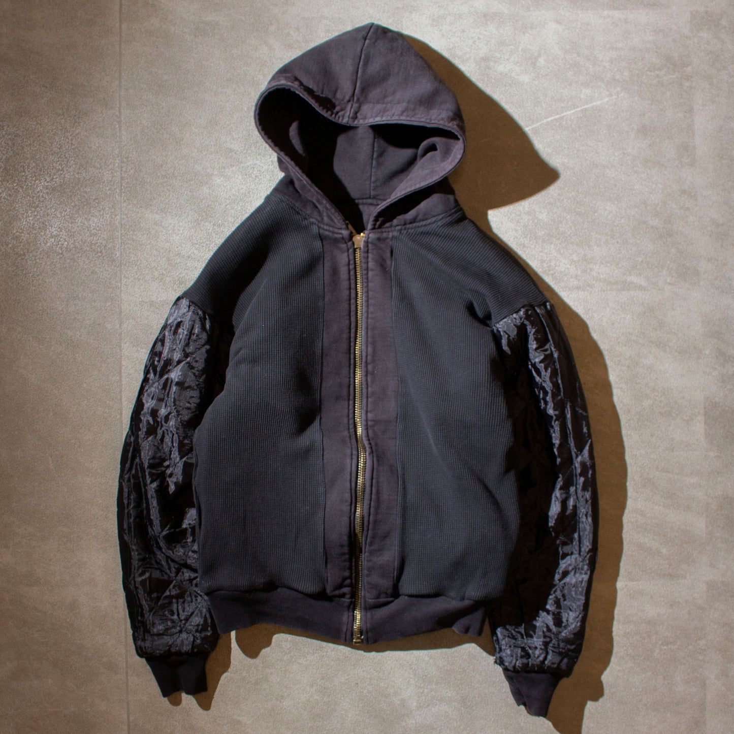 Thermal Linend Zip Up Hoodie