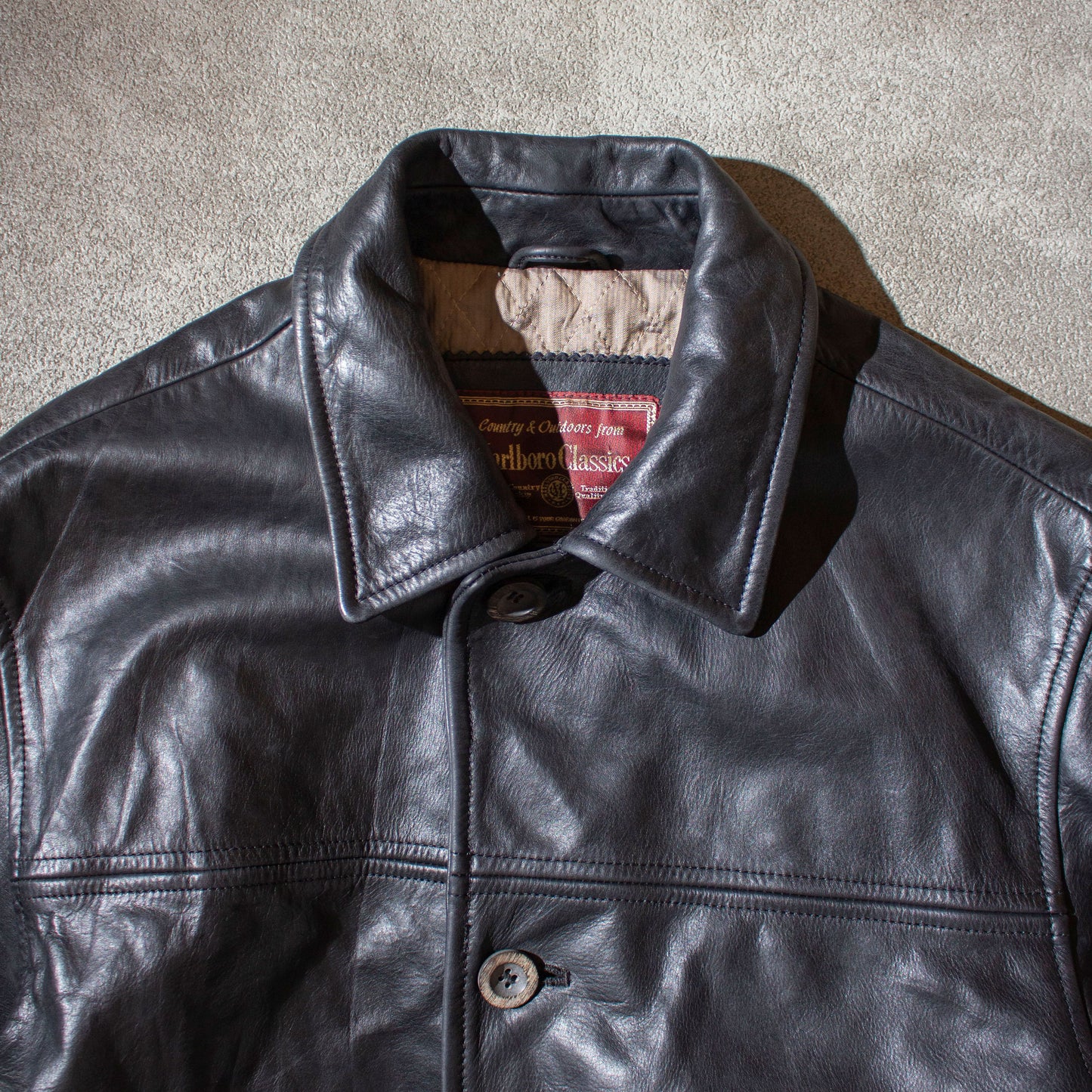 Leather Car Coat