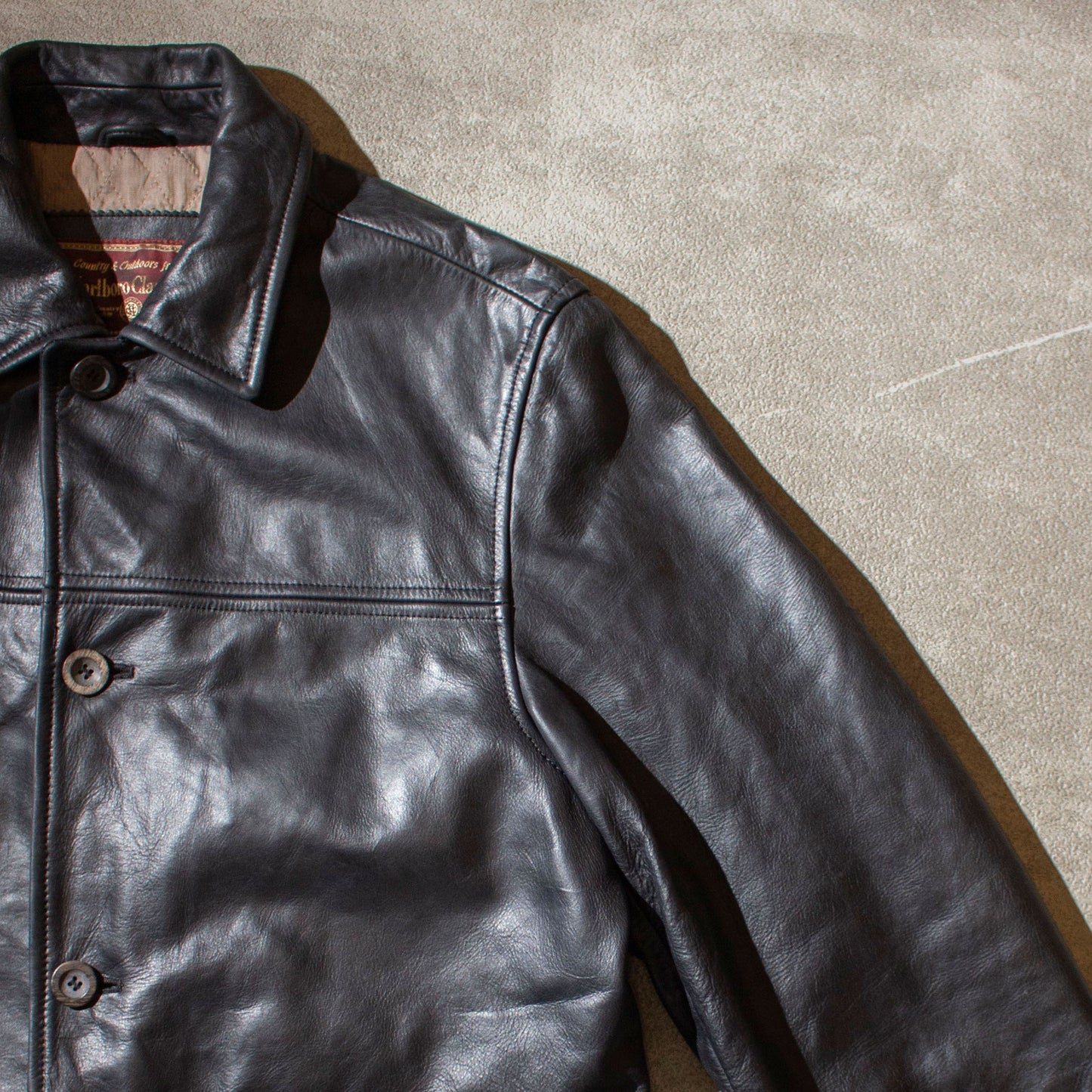 Leather Car Coat