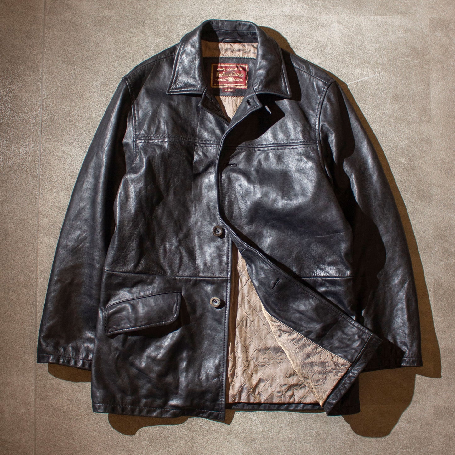 Leather Car Coat
