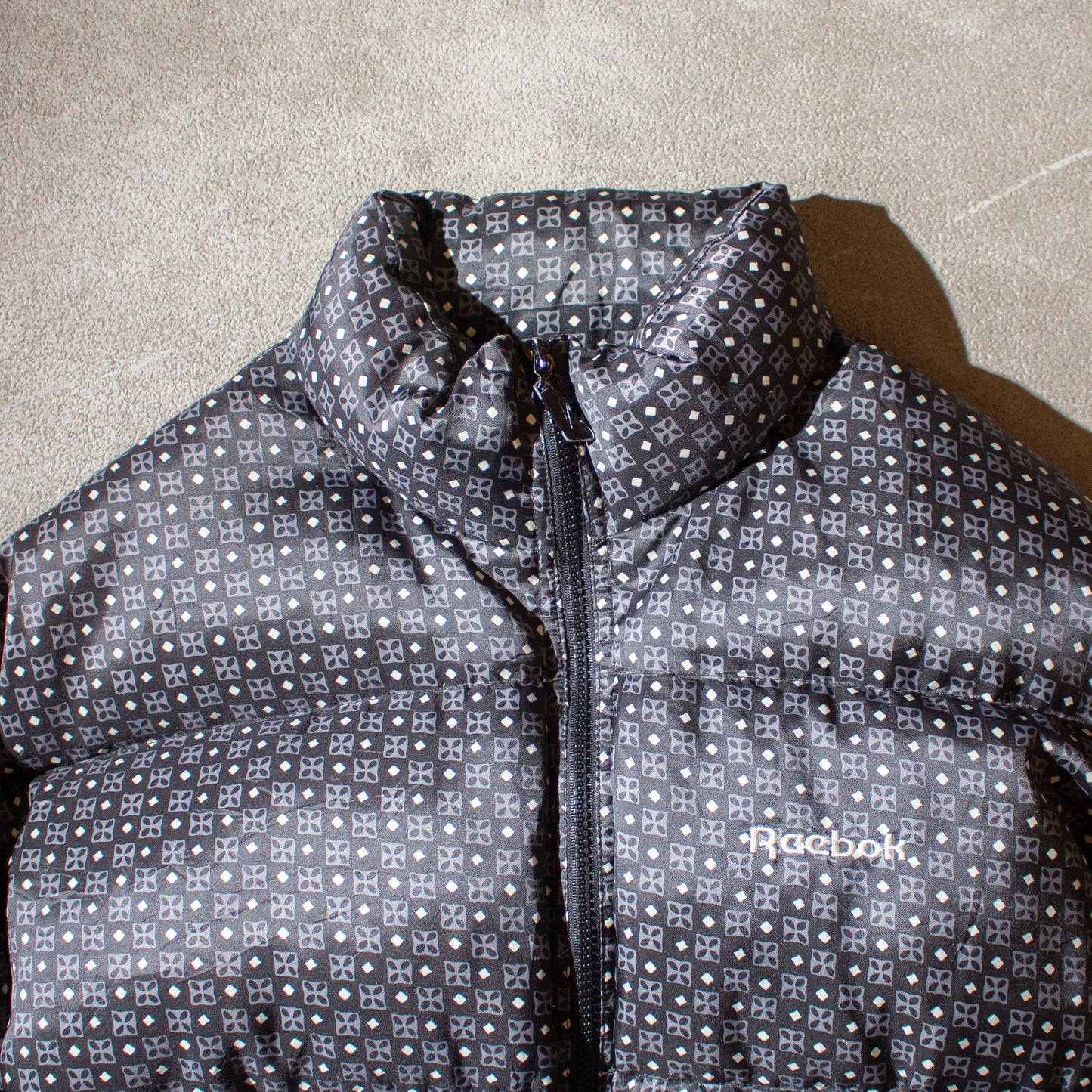 Komon Pattern Down Jacket