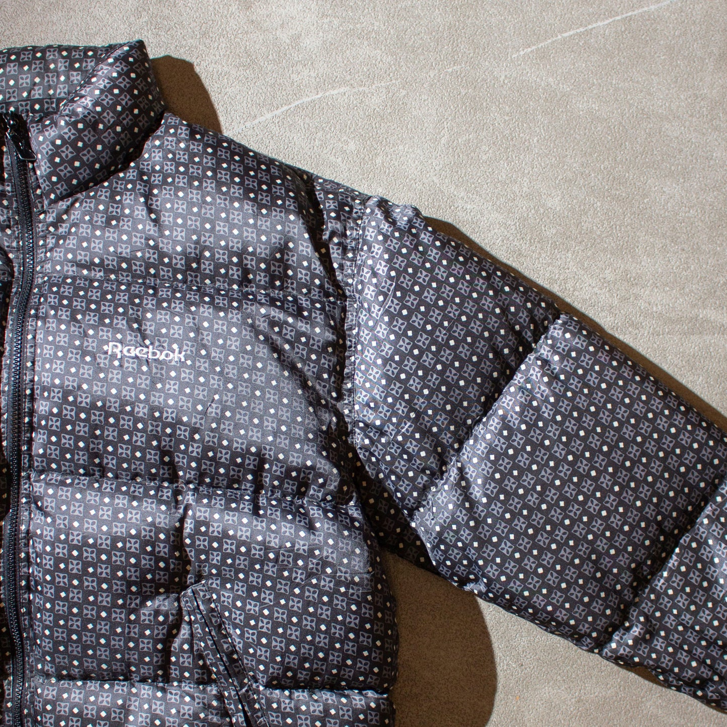 Komon Pattern Down Jacket