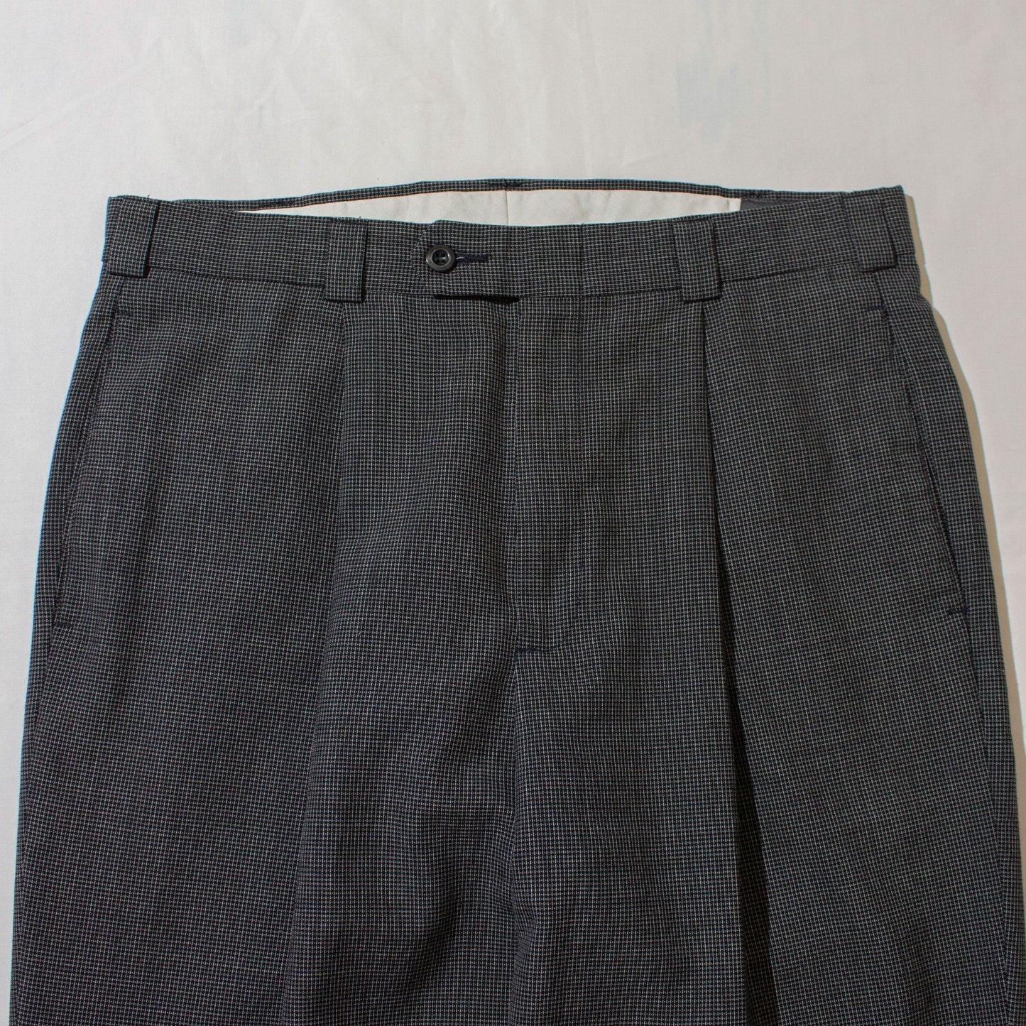 2tuck Check Slacks【W34×L28】