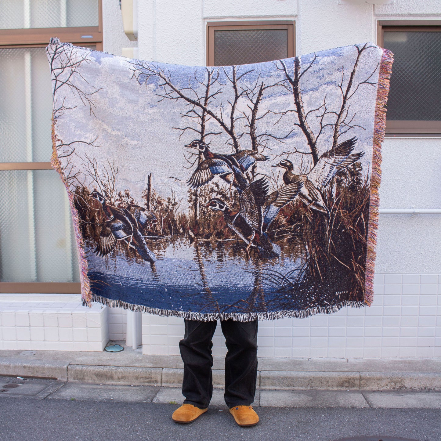 David Maass Nature Art Cotton Blanket