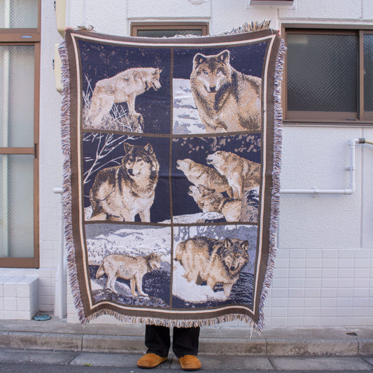 Wolf Cotton Blanket