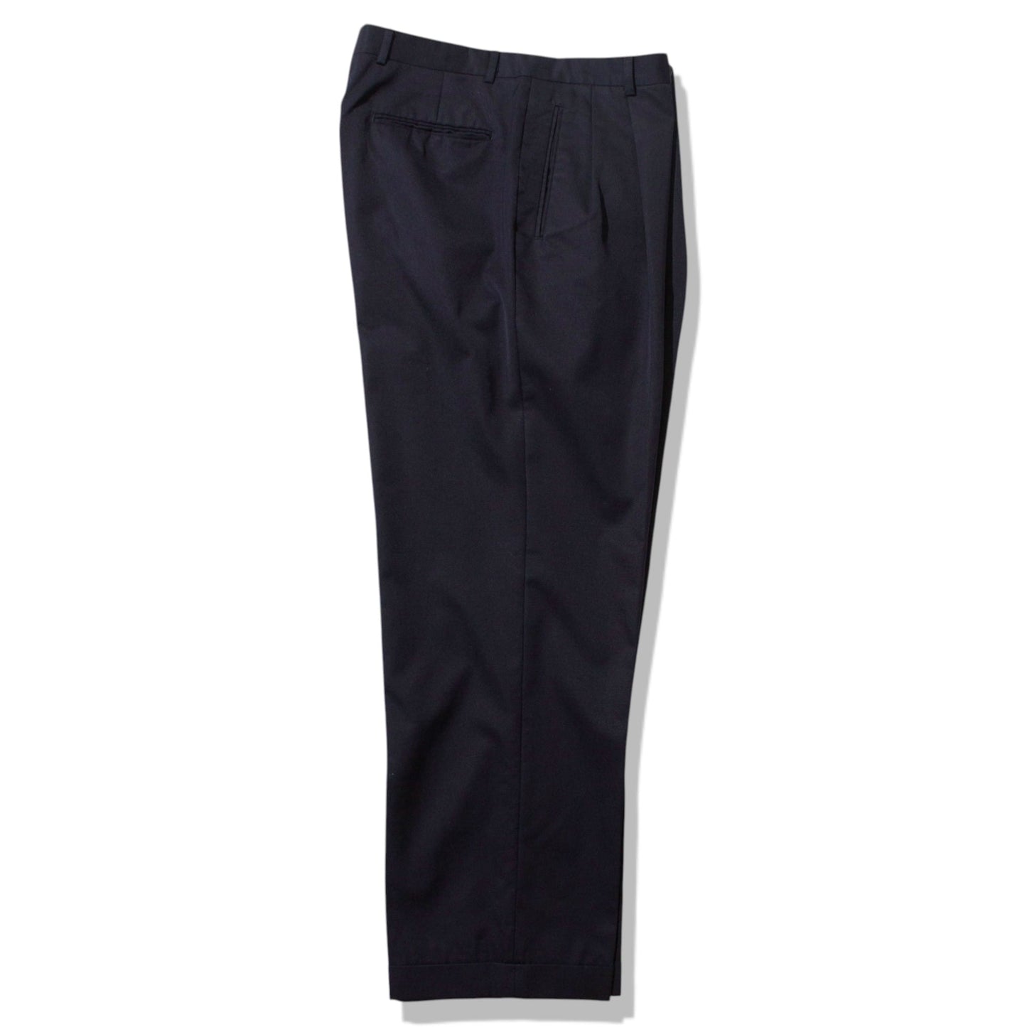 "SUPER 100's" Wool Gabardine 2tuck Slacks【W34×L29】