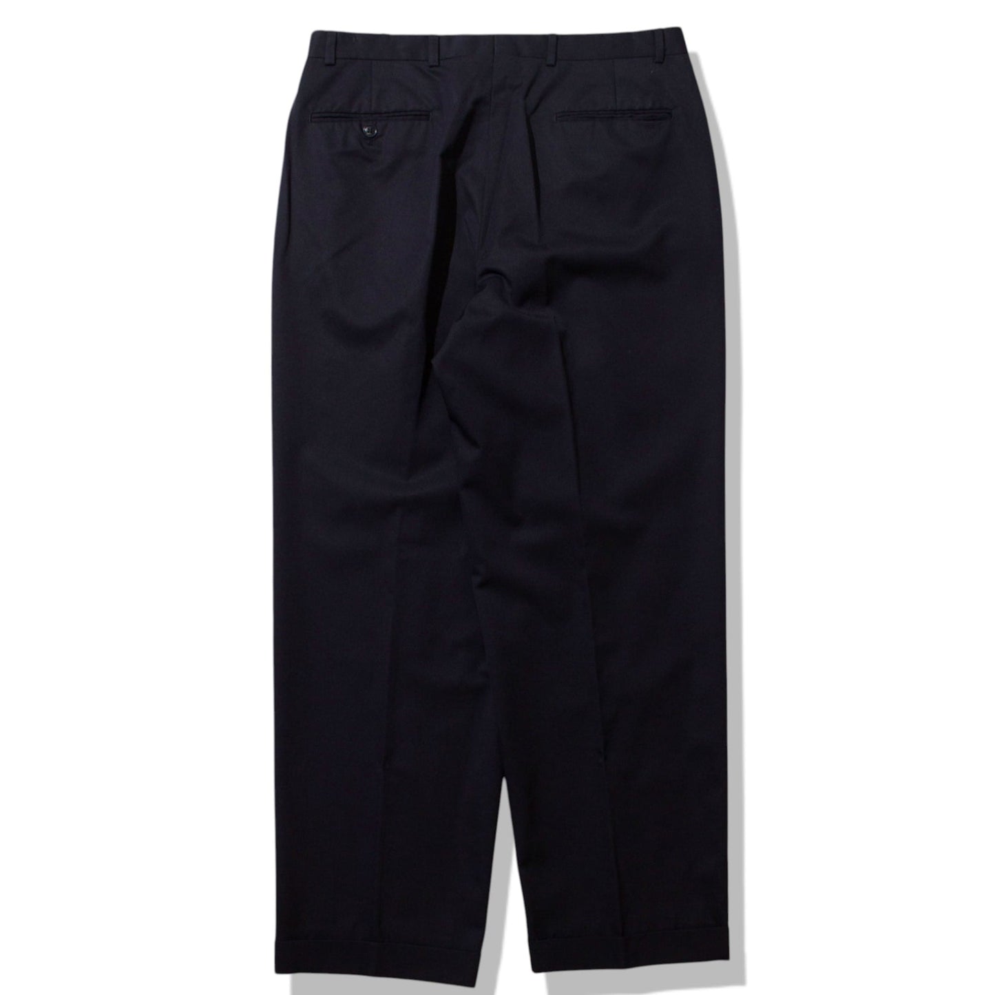 "SUPER 100's" Wool Gabardine 2tuck Slacks【W34×L29】