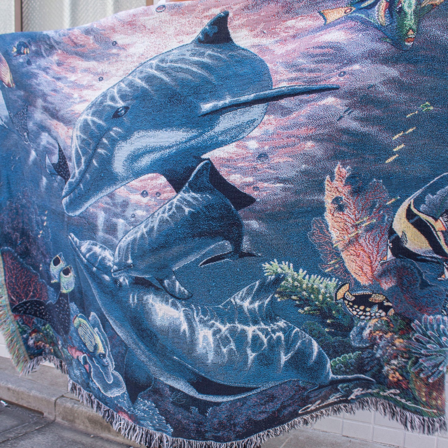 Christian Lassen Dorphin Cotton Blanket
