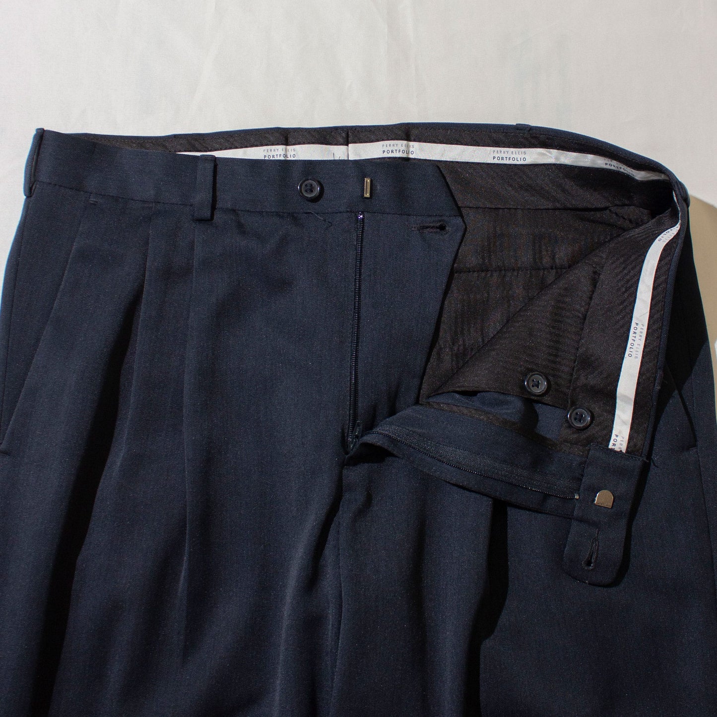2tuck Slacks / Blue Gray【W33×L32】