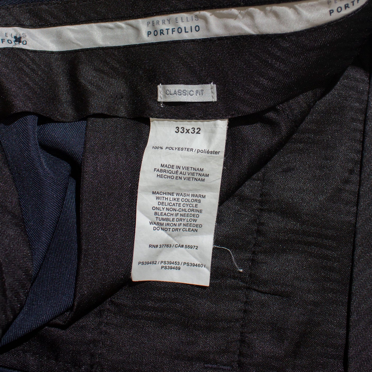 2tuck Slacks / Blue Gray【W33×L32】