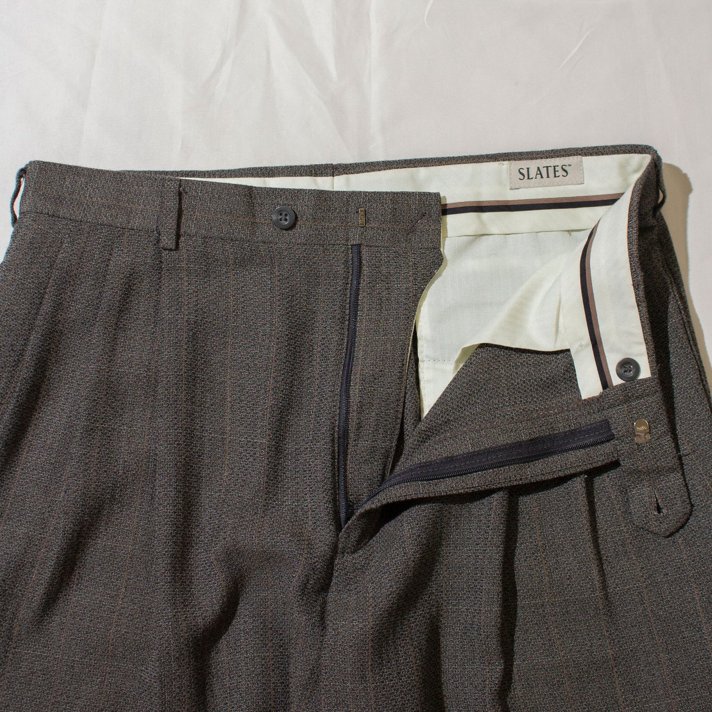 2tuck Check Slacks【W34×L31】