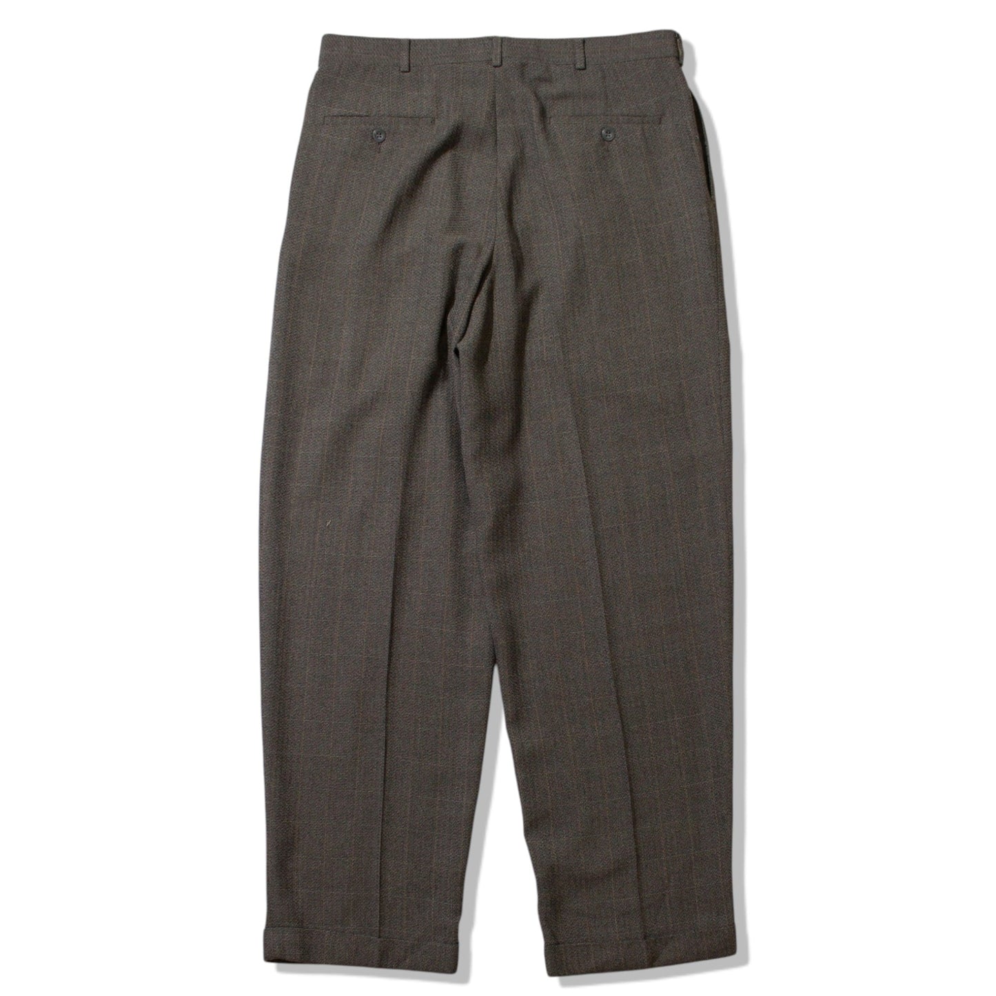 2tuck Check Slacks【W34×L31】