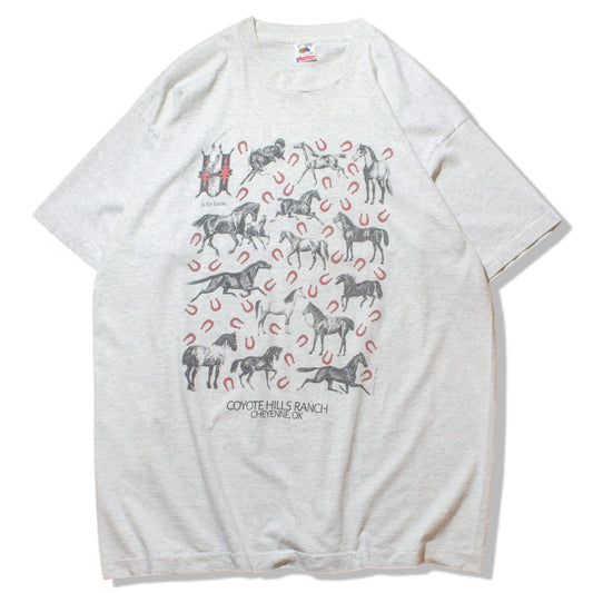 "Horse Shoe" T-Shirt Made in U.S.A.【XXL】