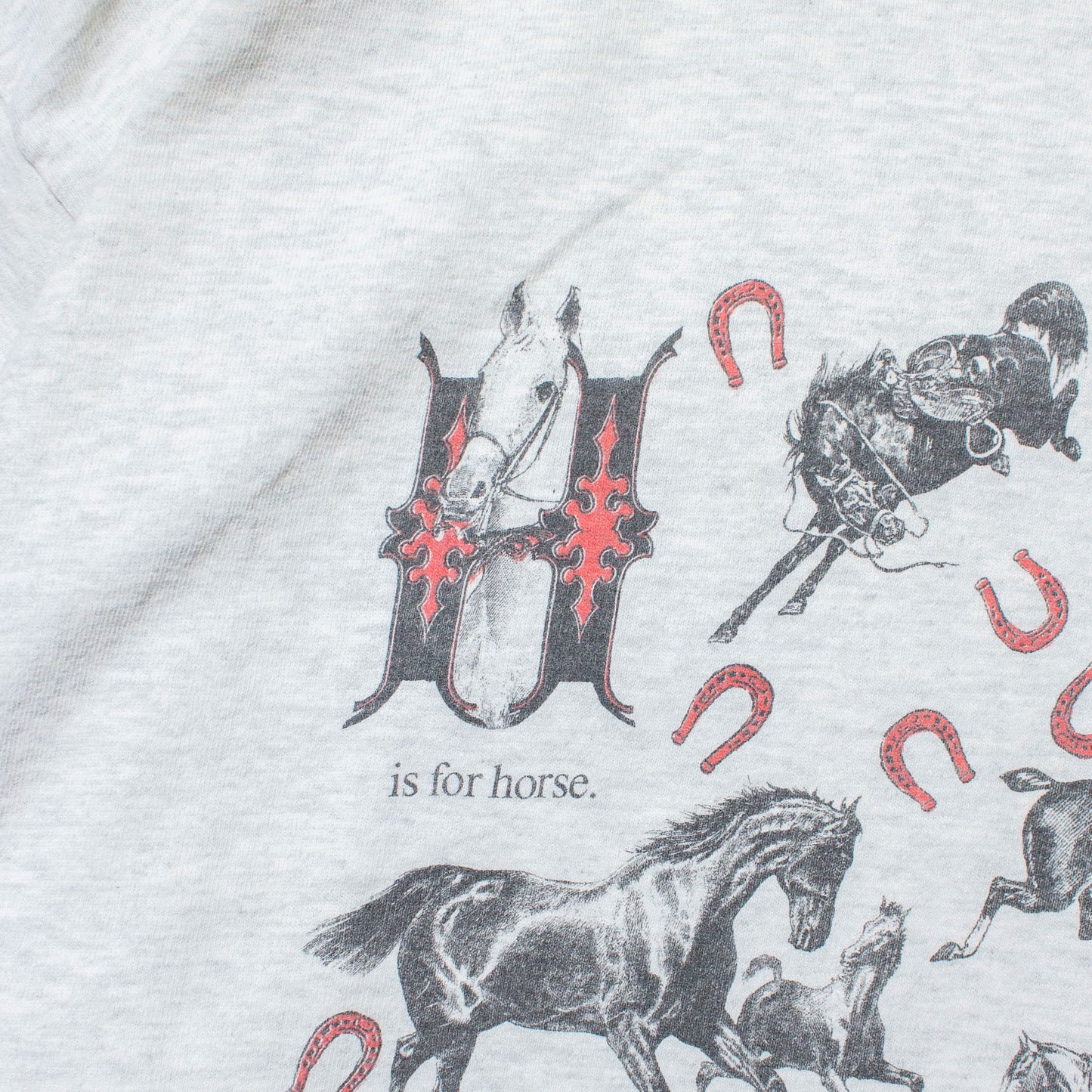 "Horse Shoe" T-Shirt Made in U.S.A.【XXL】