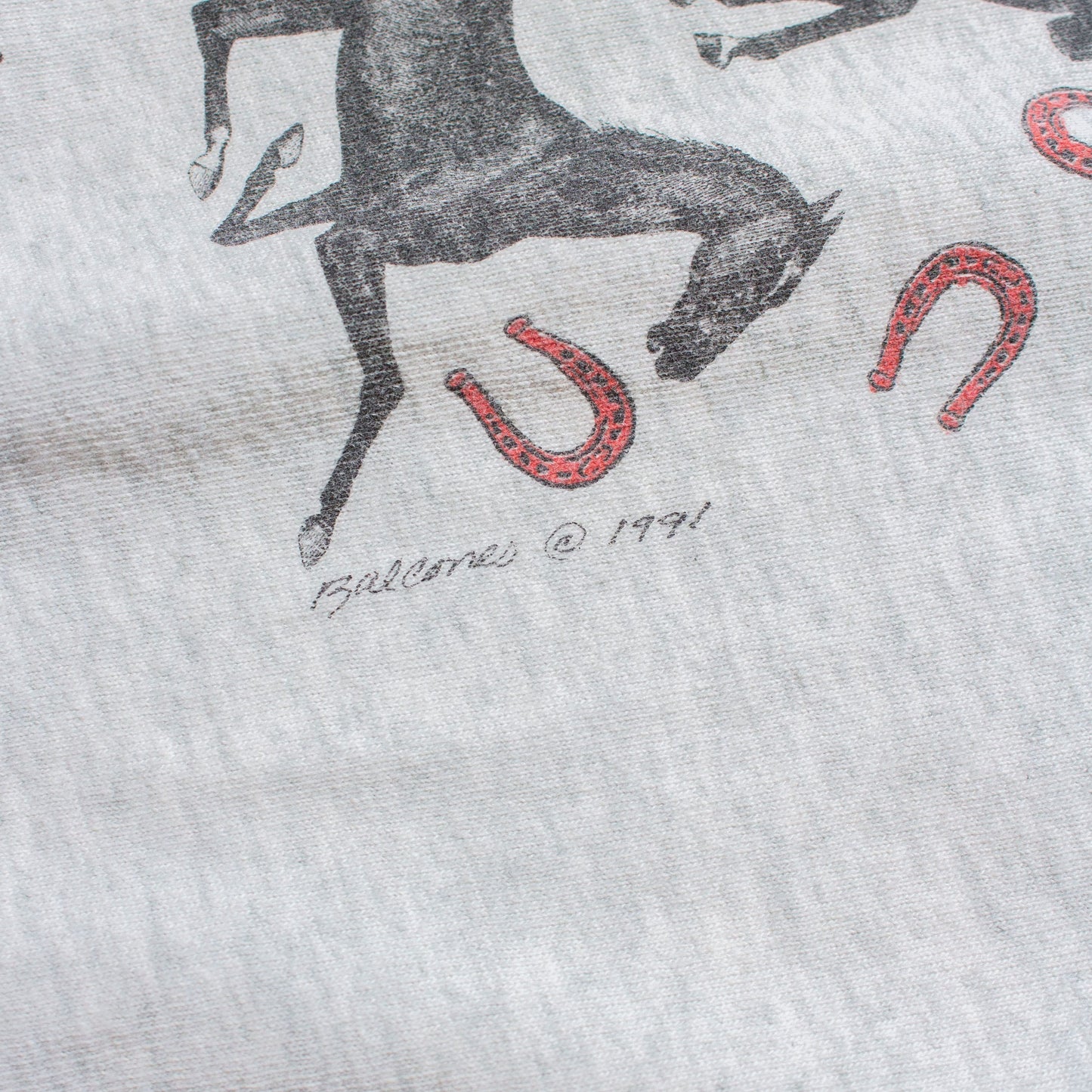 "Horse Shoe" T-Shirt Made in U.S.A.【XXL】