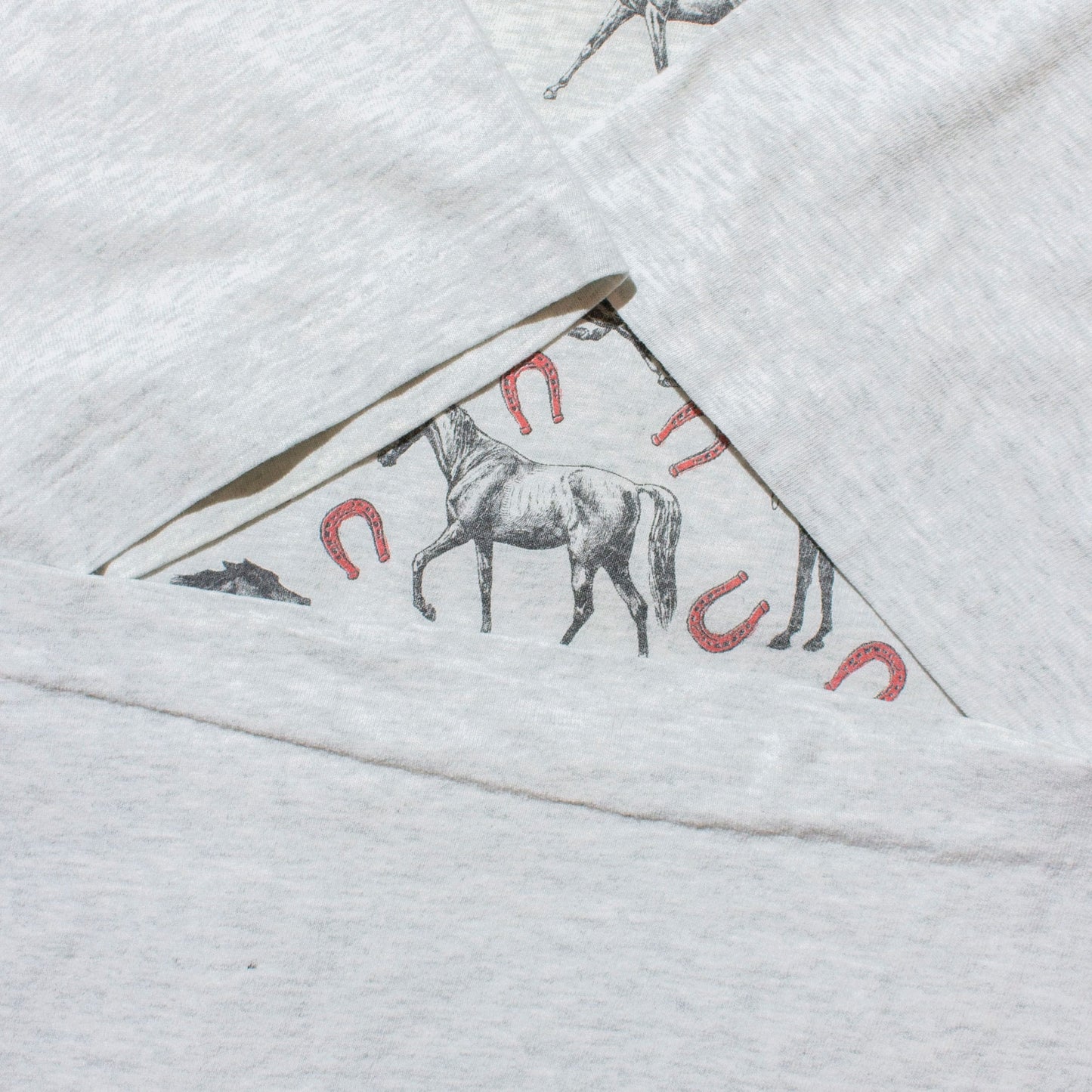 "Horse Shoe" T-Shirt Made in U.S.A.【XXL】