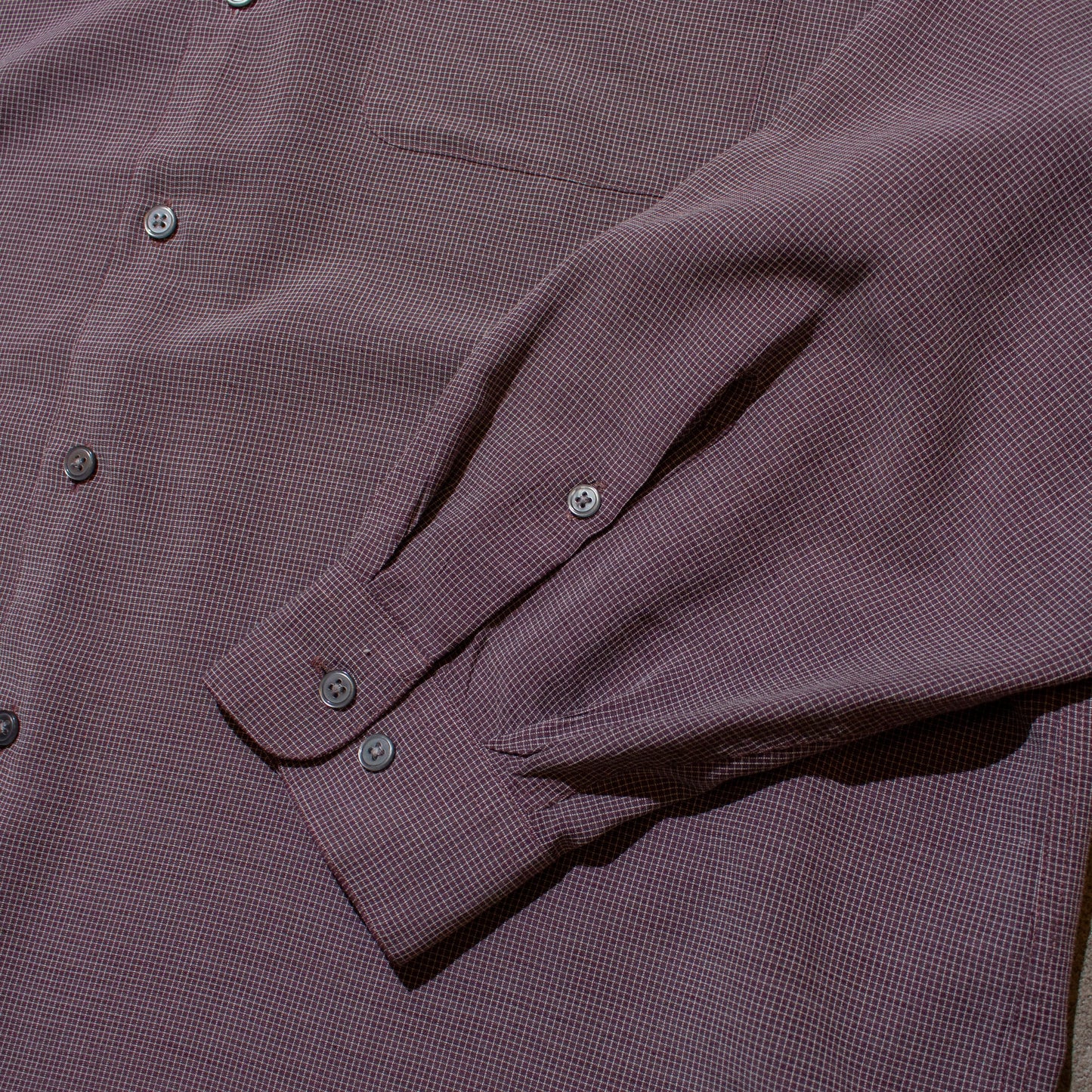 Rayon×Poly Tuck Shirt【XL】