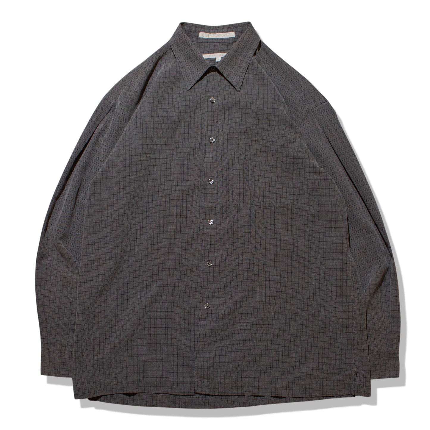 Rayon×Poly Tuck Shirt【L】