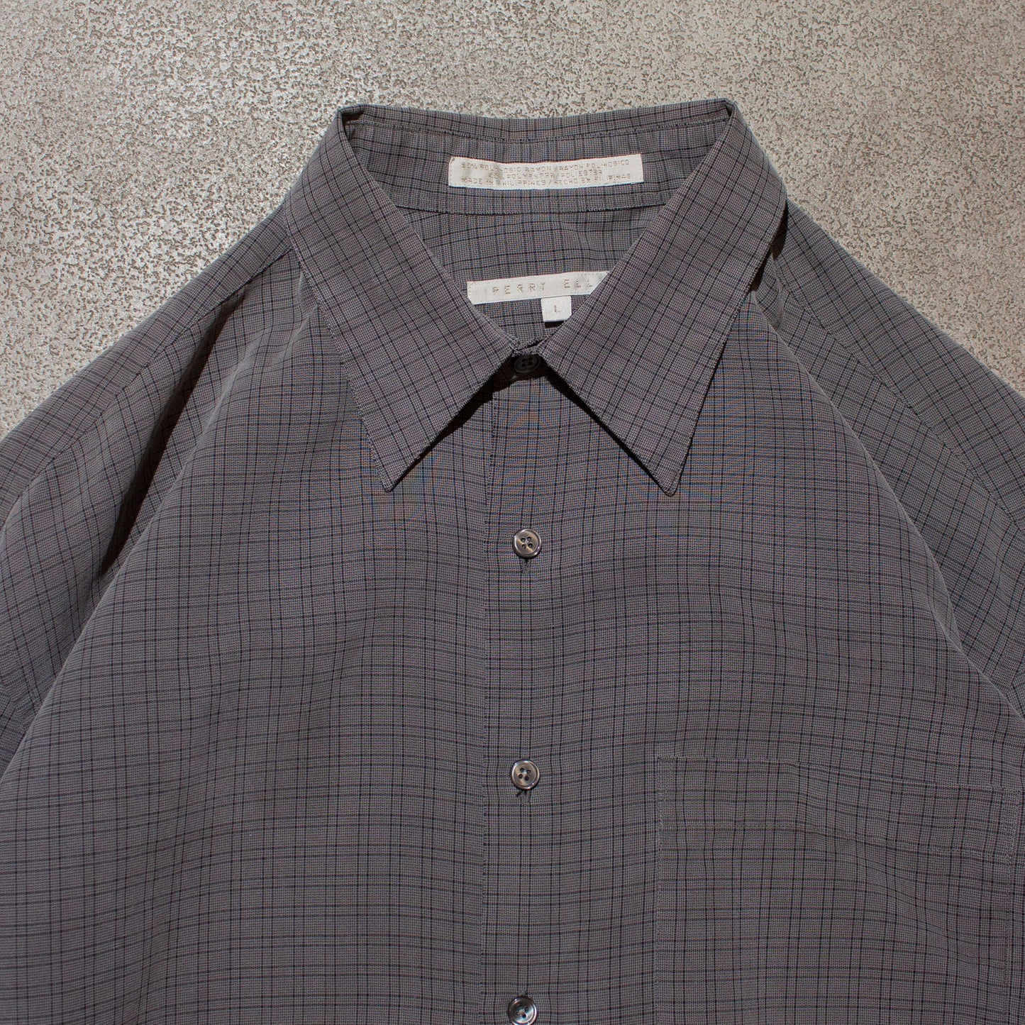 Rayon×Poly Tuck Shirt【L】