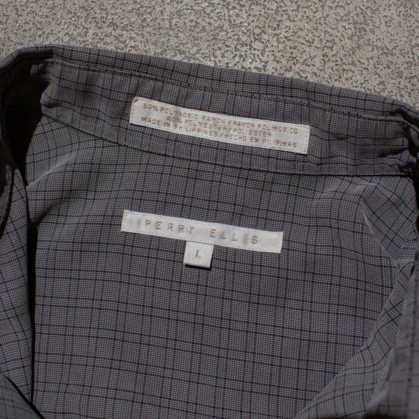 Rayon×Poly Tuck Shirt【L】