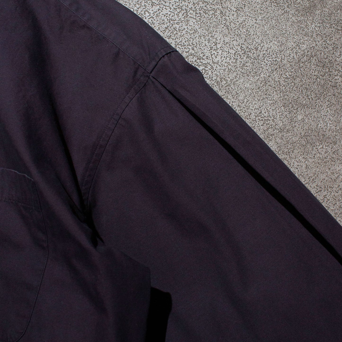 Cotton Typewriter Tuck Shirt / Black【L】