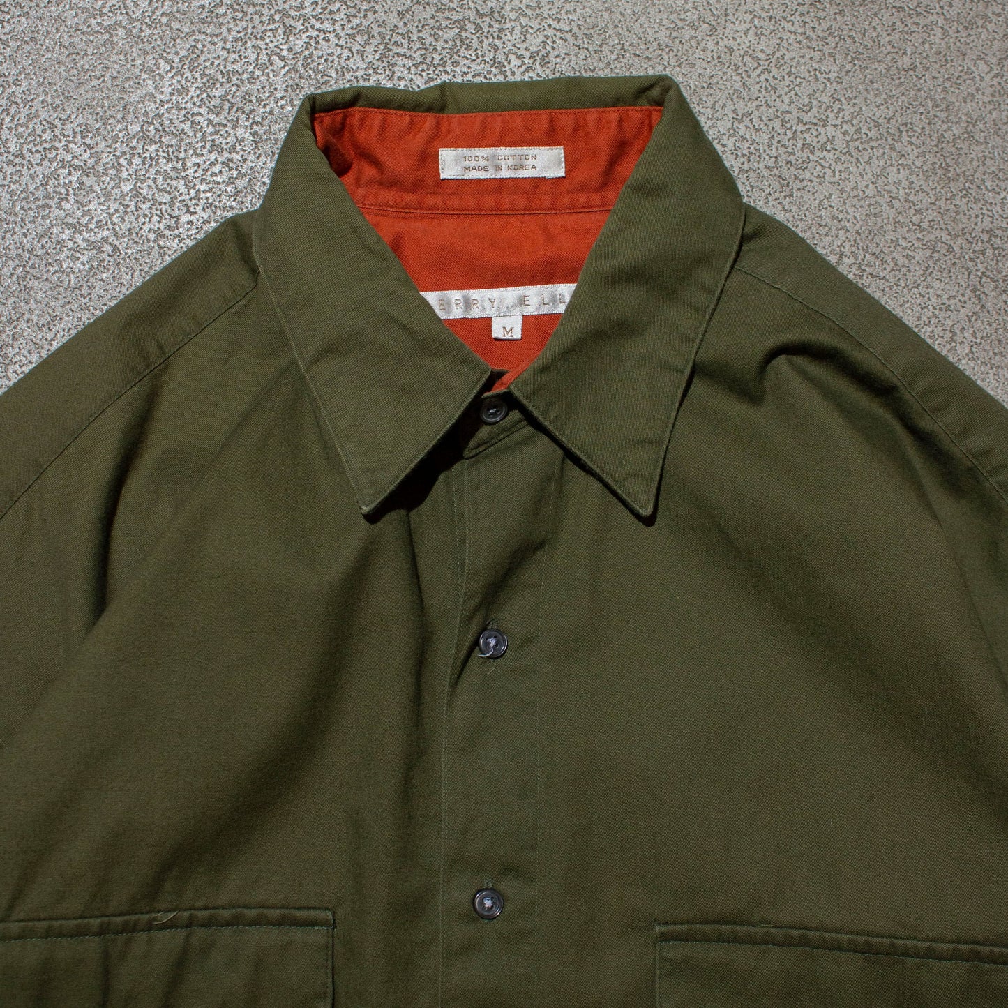 Cotton Tuck Shirt / Khaki【M】