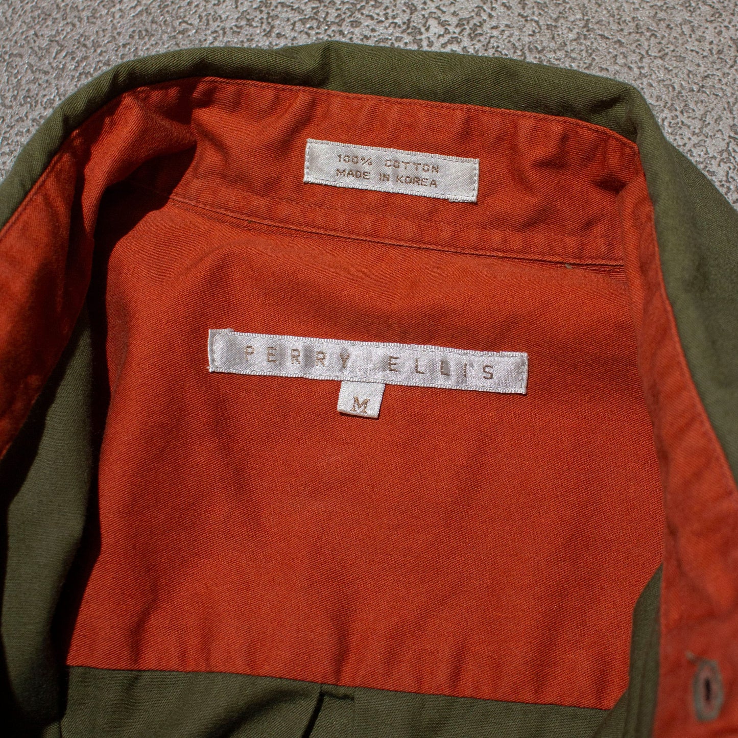 Cotton Tuck Shirt / Khaki【M】