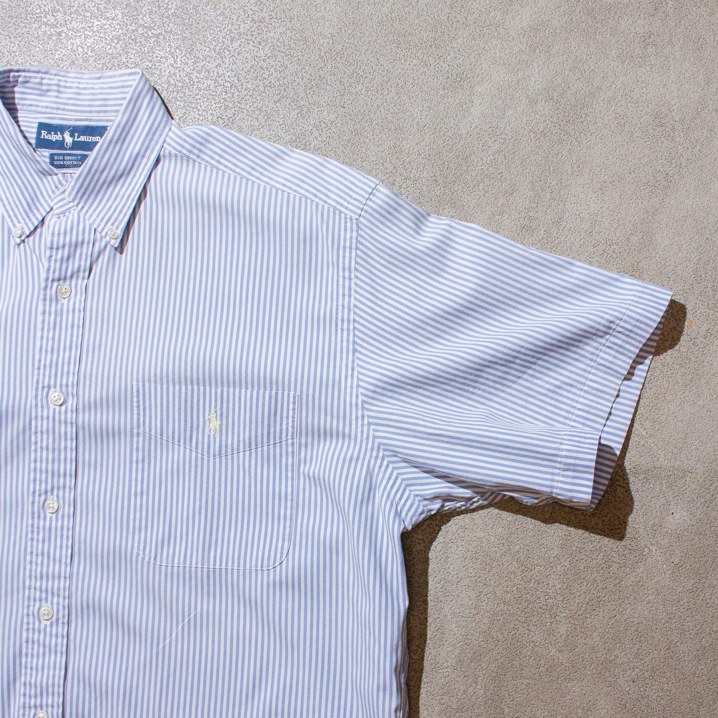 "BIG SHIRT" S/S Stripe Shirt【M】