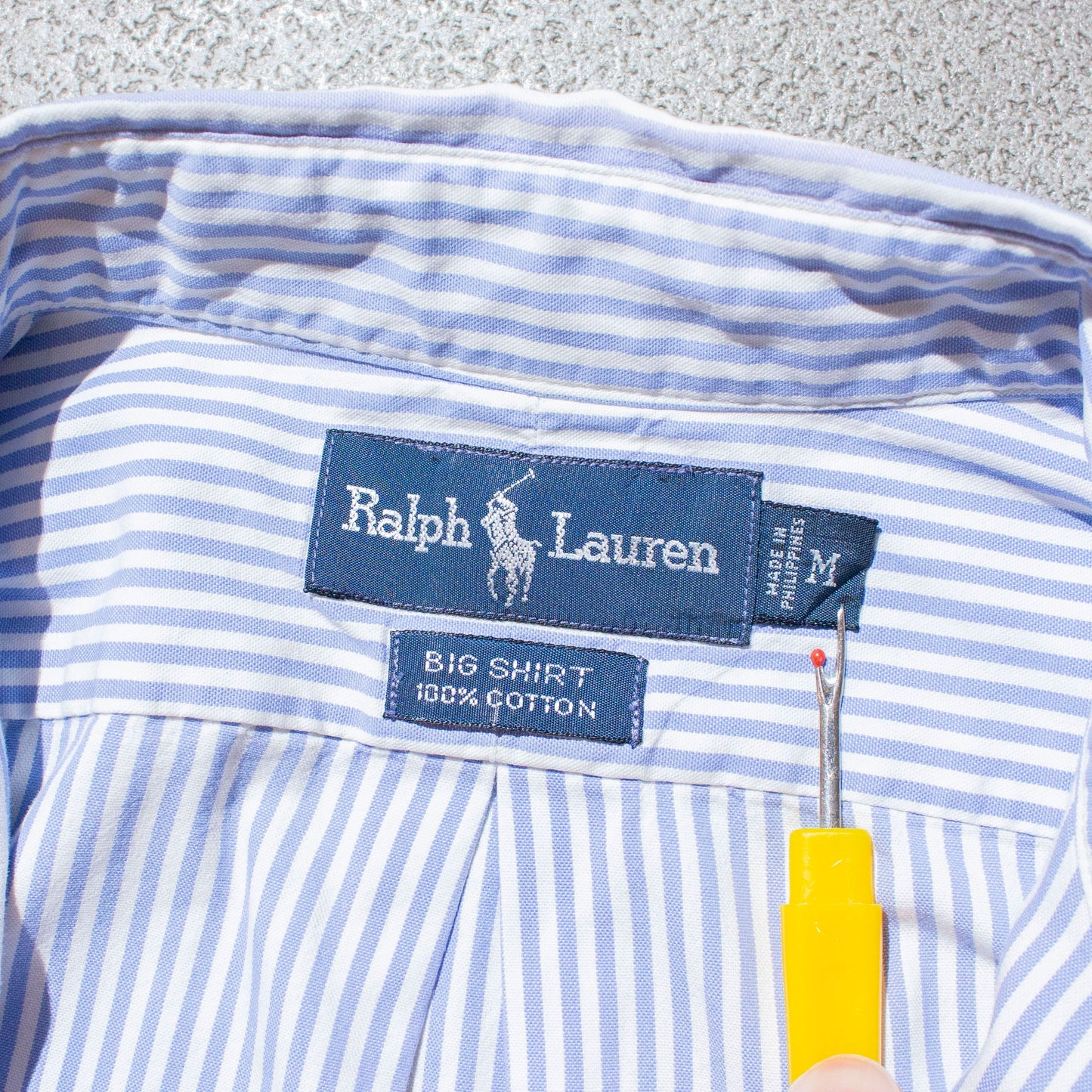 "BIG SHIRT" S/S Stripe Shirt【M】