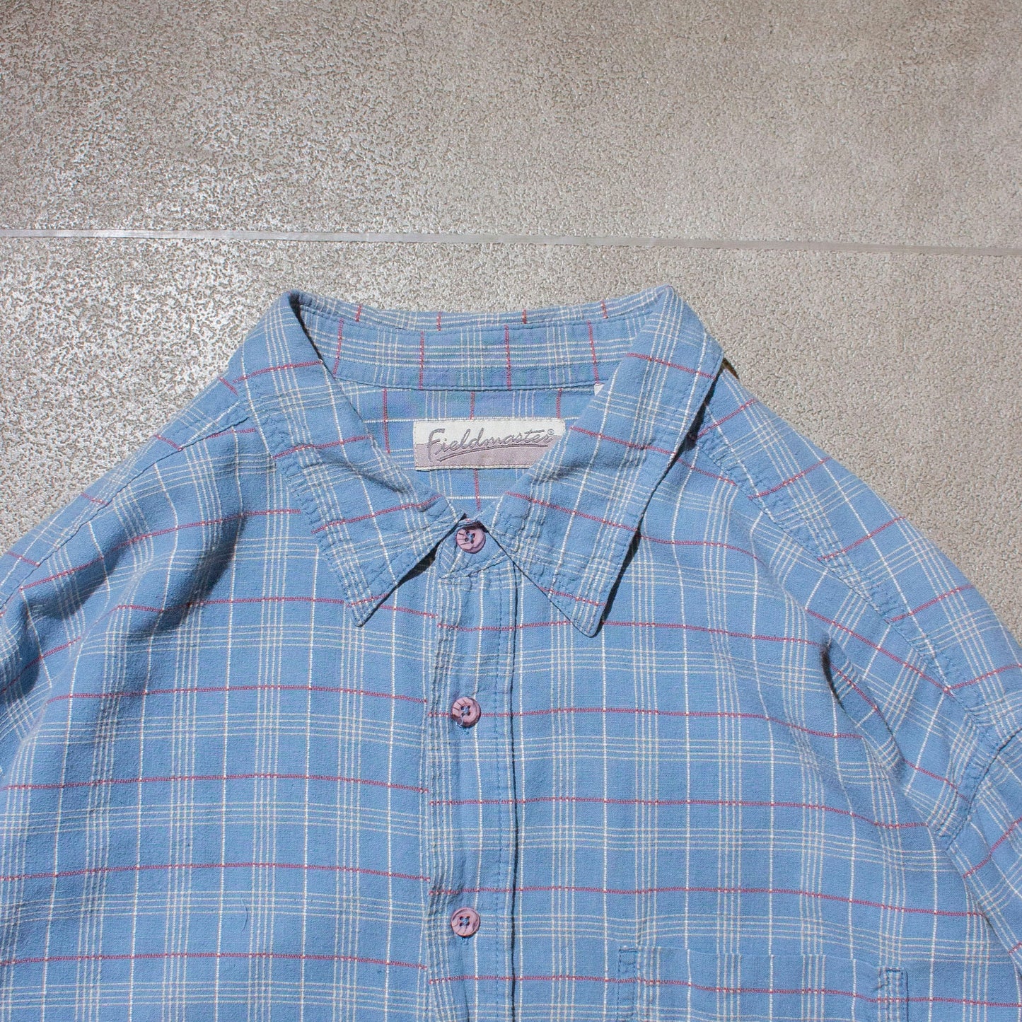 Cotton×Linen Check Shirt【XL】