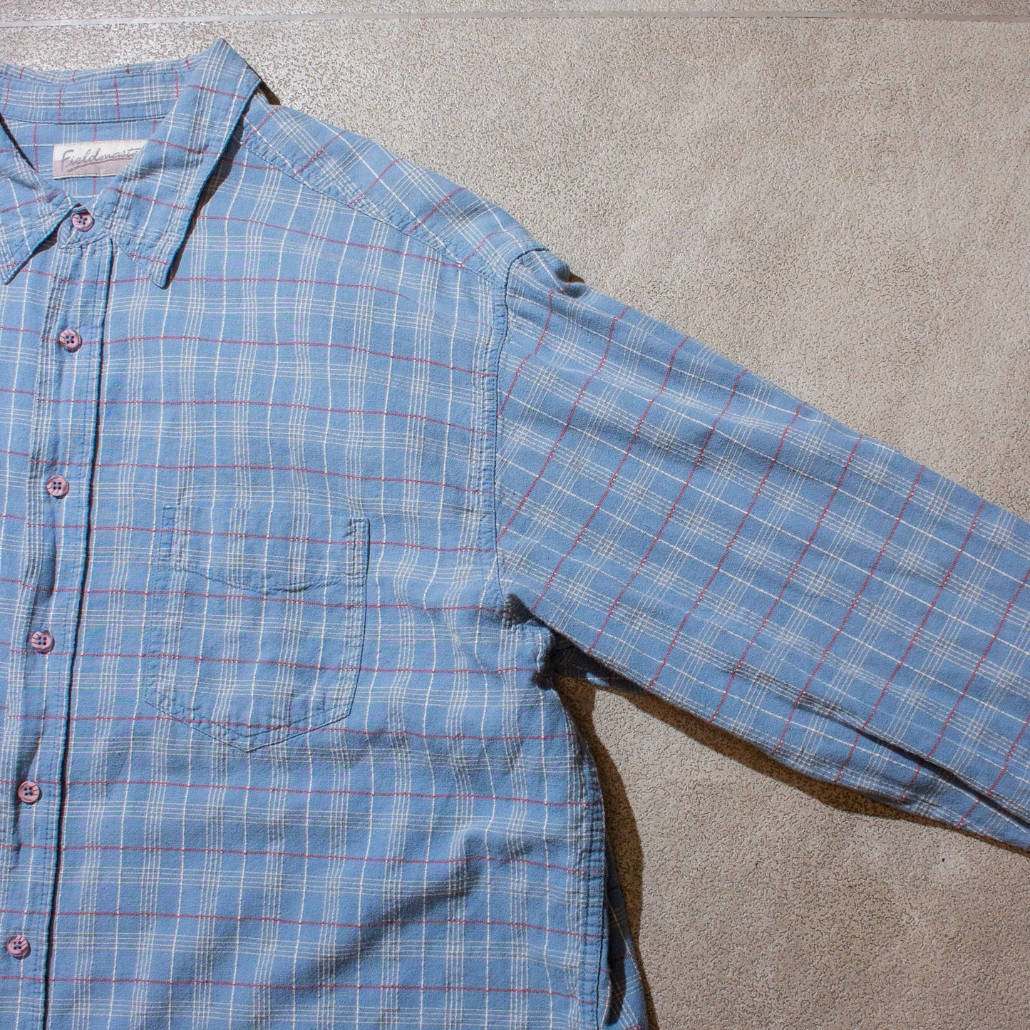 Cotton×Linen Check Shirt【XL】