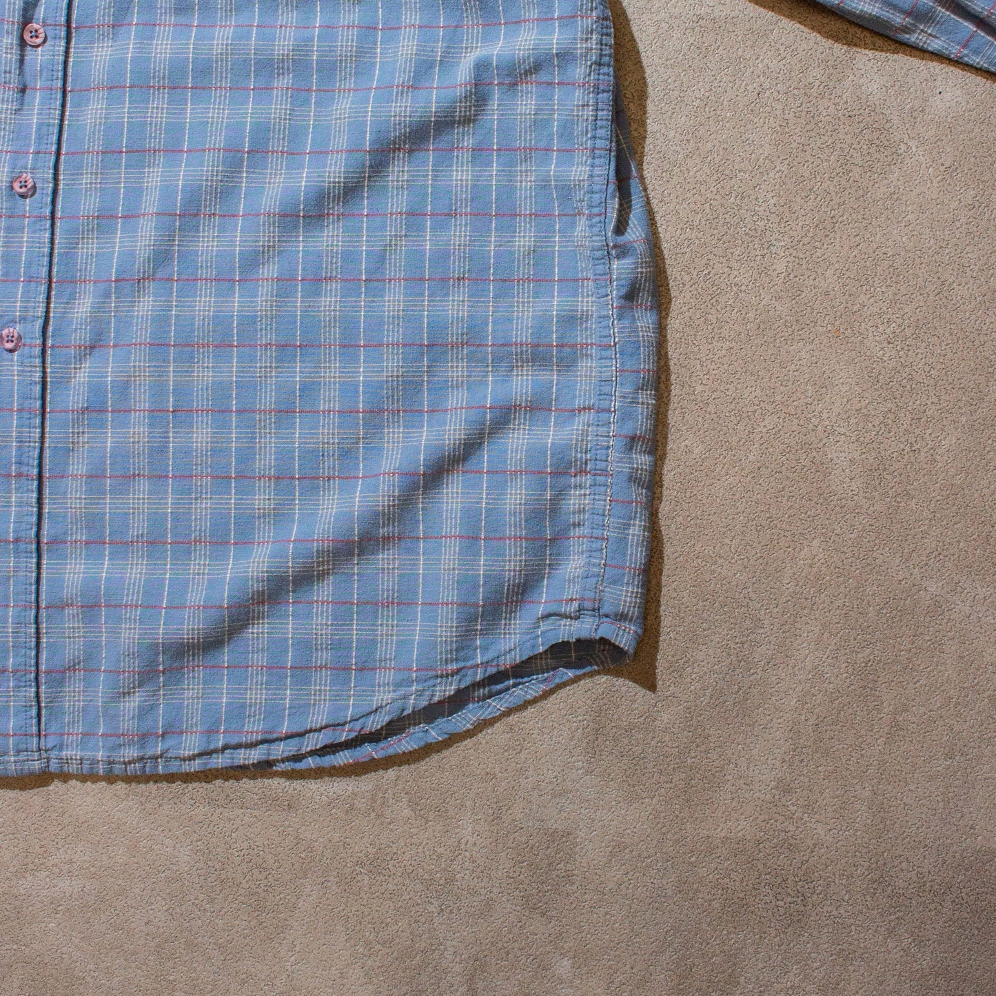 Cotton×Linen Check Shirt【XL】