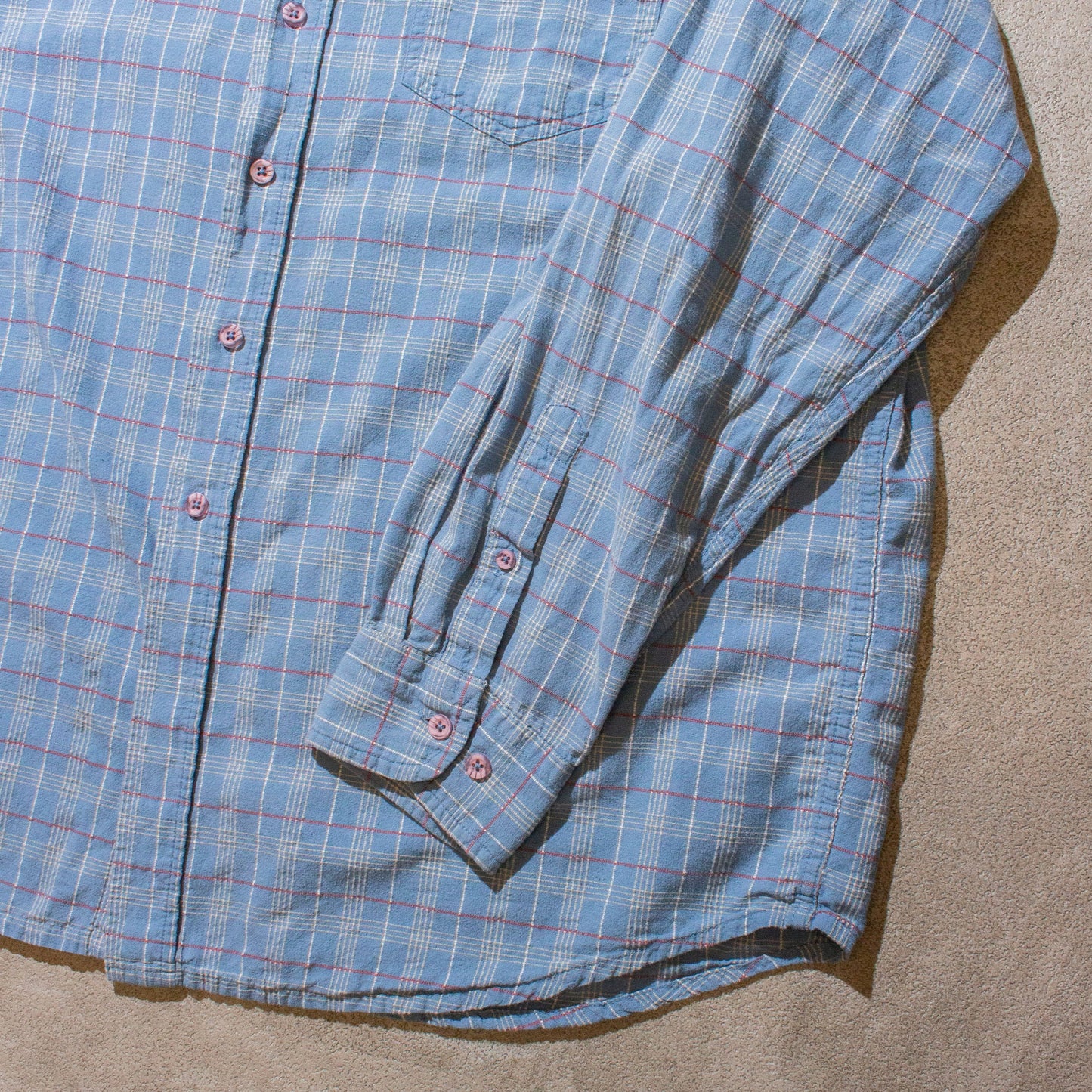 Cotton×Linen Check Shirt【XL】