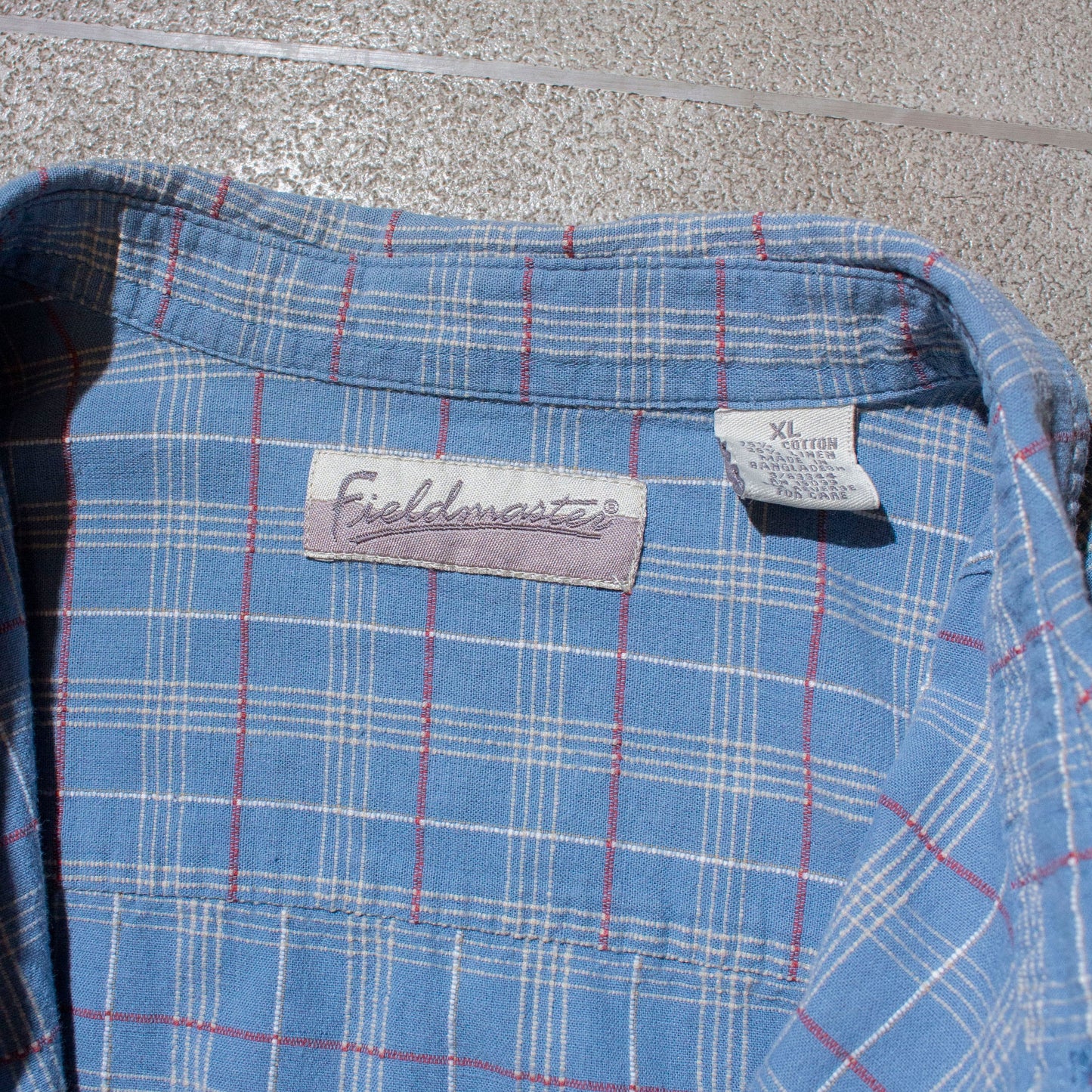 Cotton×Linen Check Shirt【XL】