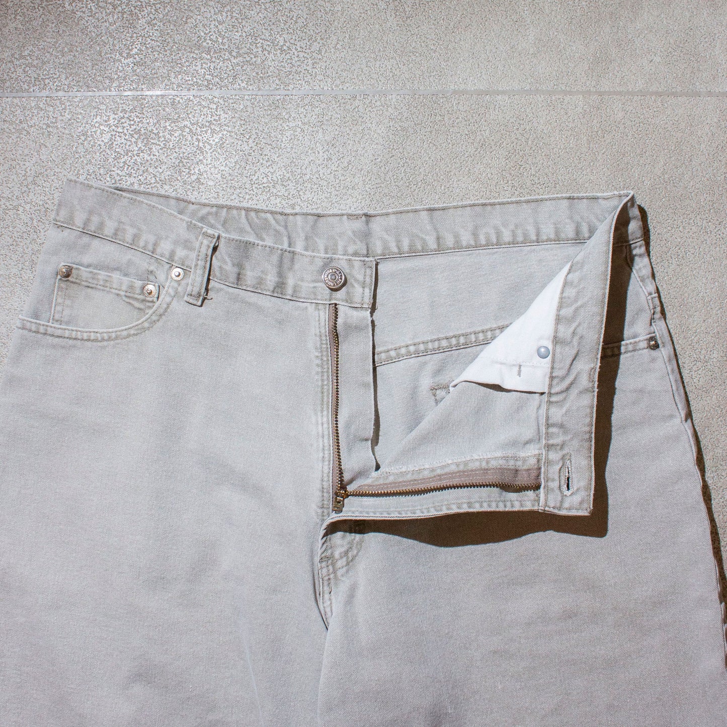 Wide Denim Shorts Made in U.S.A.【About W35】