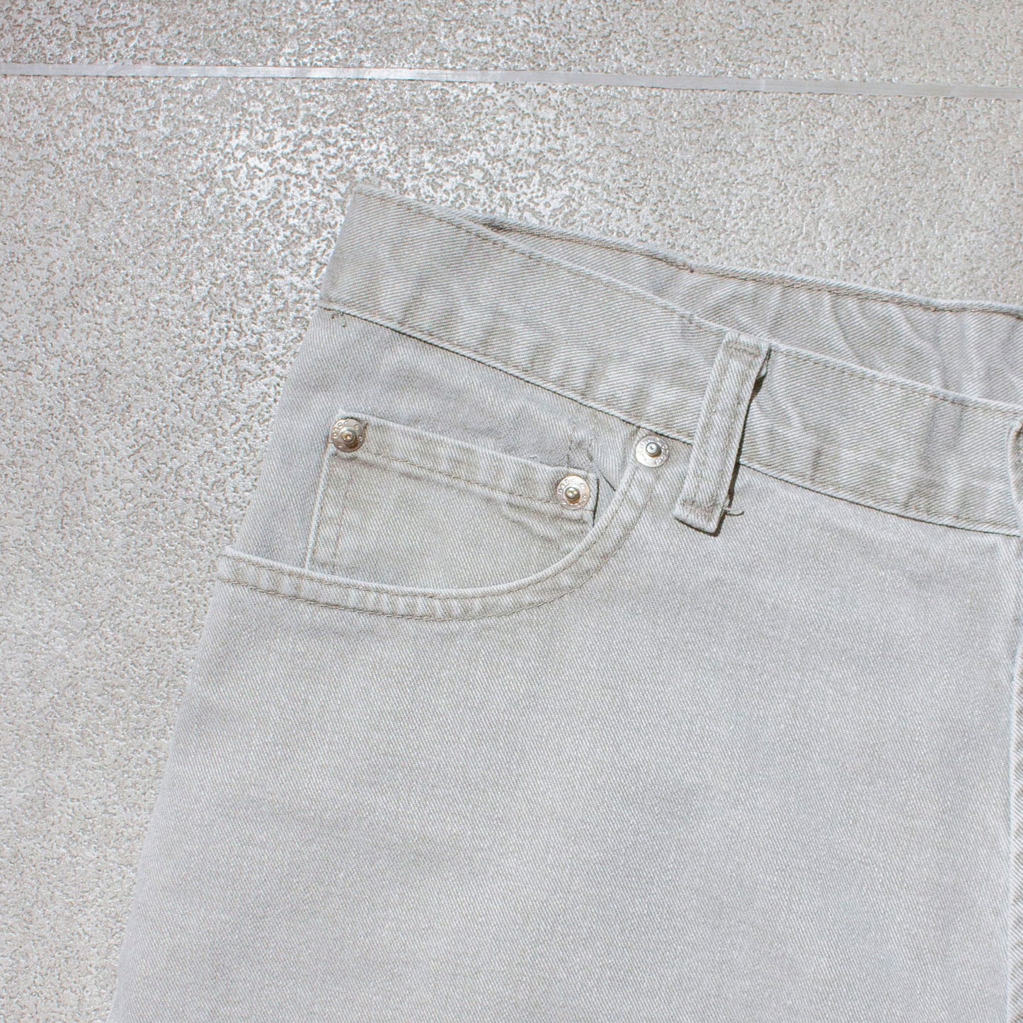 Wide Denim Shorts Made in U.S.A.【About W35】