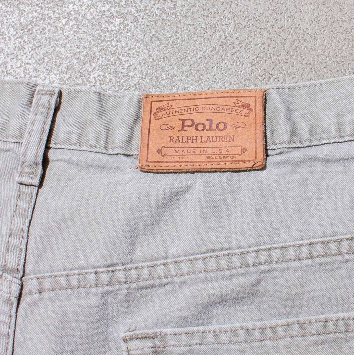 Wide Denim Shorts Made in U.S.A.【About W35】