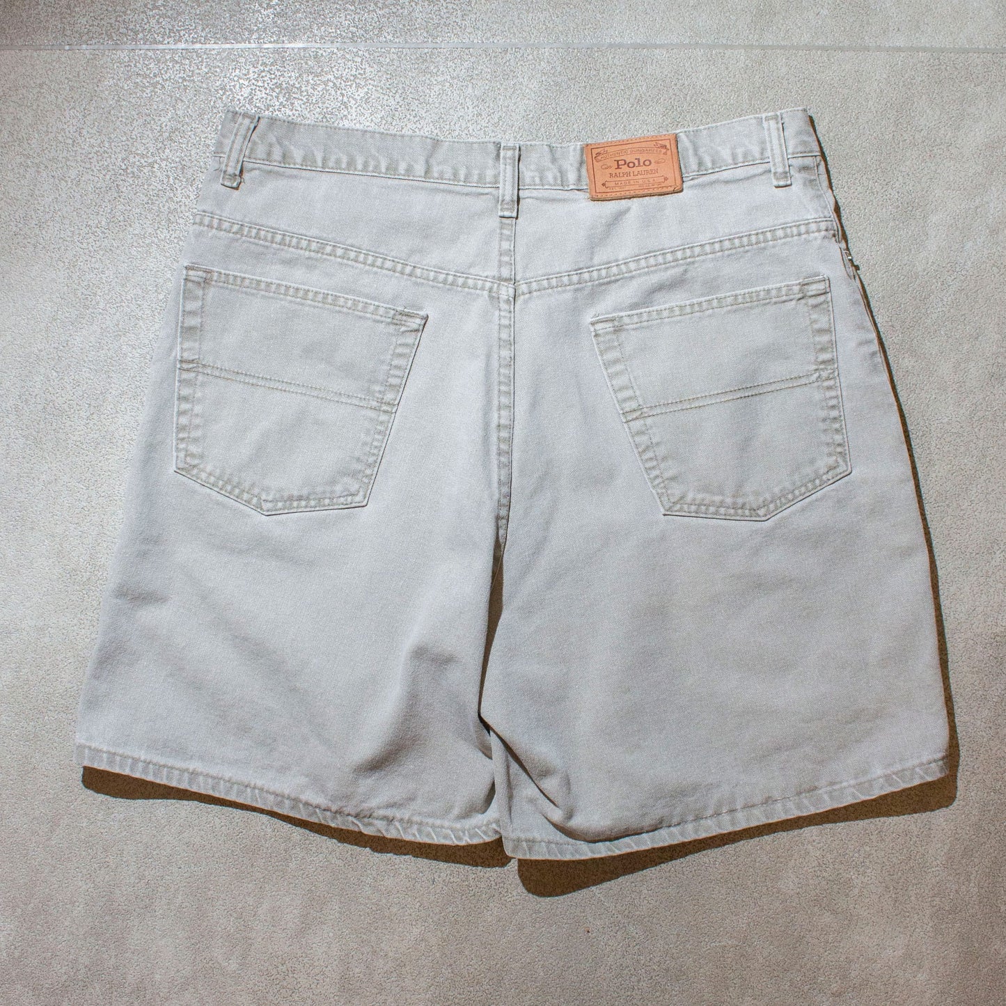 Wide Denim Shorts Made in U.S.A.【About W35】
