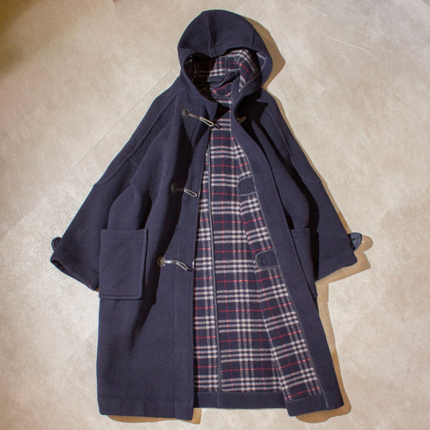Wool Melton Duffle Coat Made in England